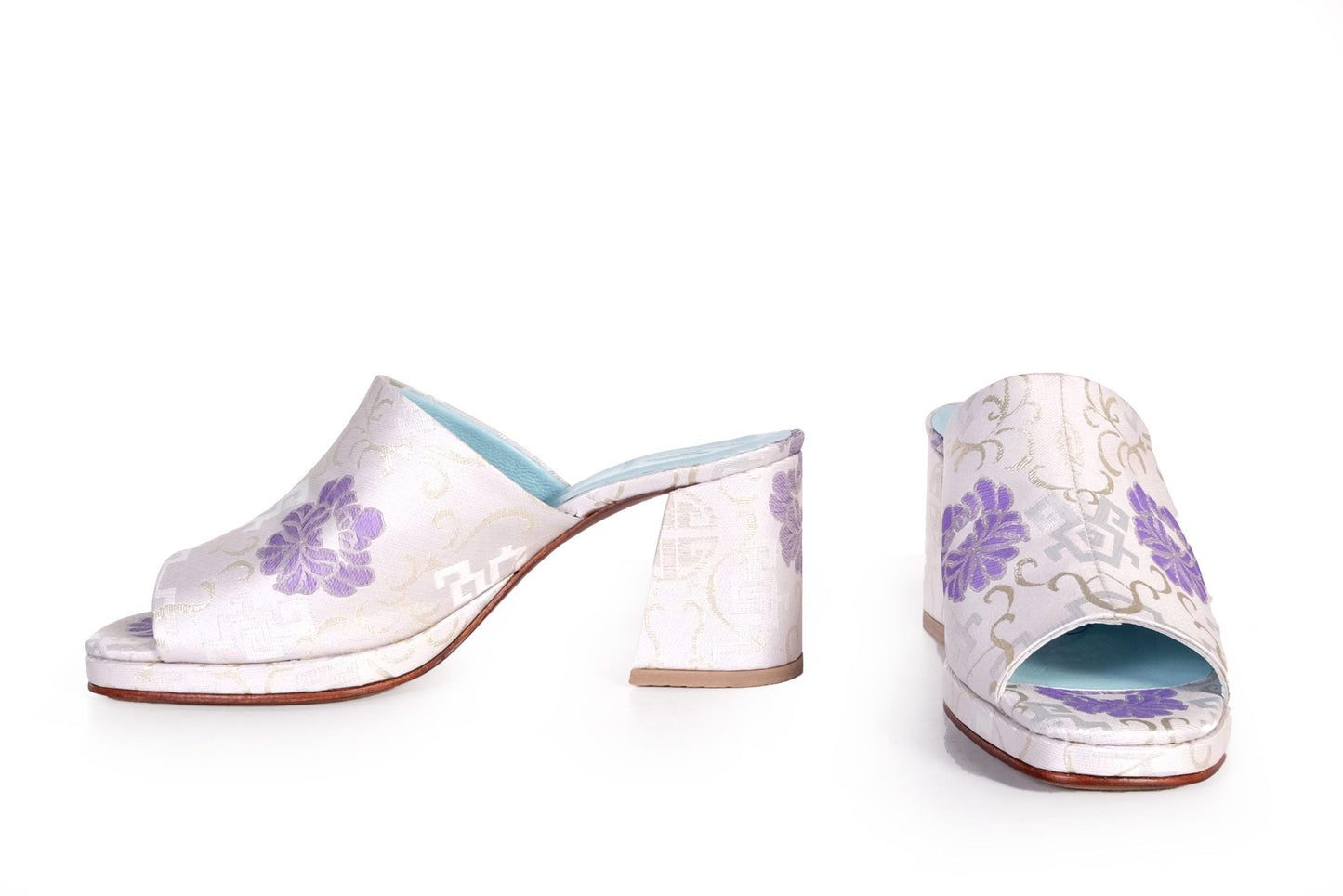 Handmade Slippers Silver