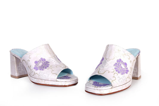 Handmade Slippers Silver