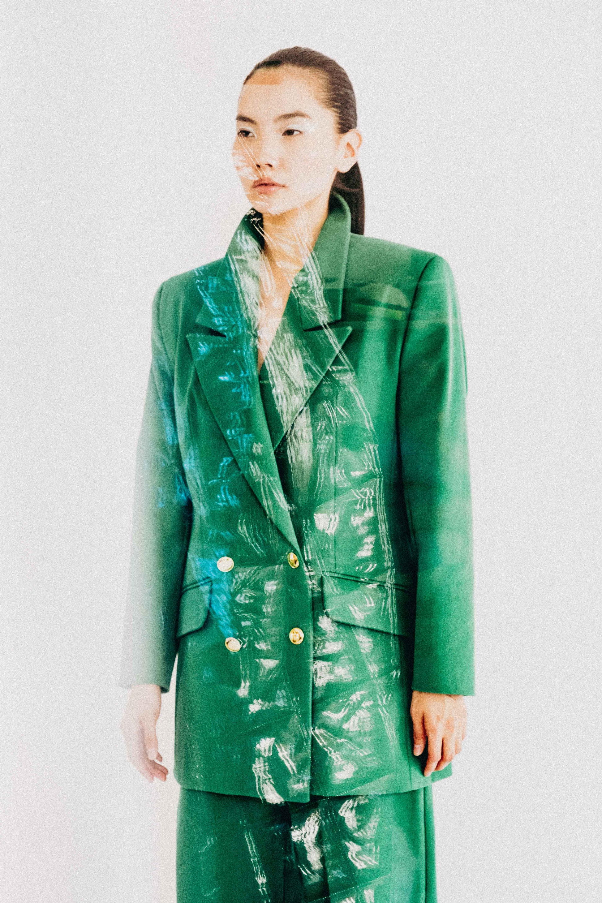Green Suit Wide Fit