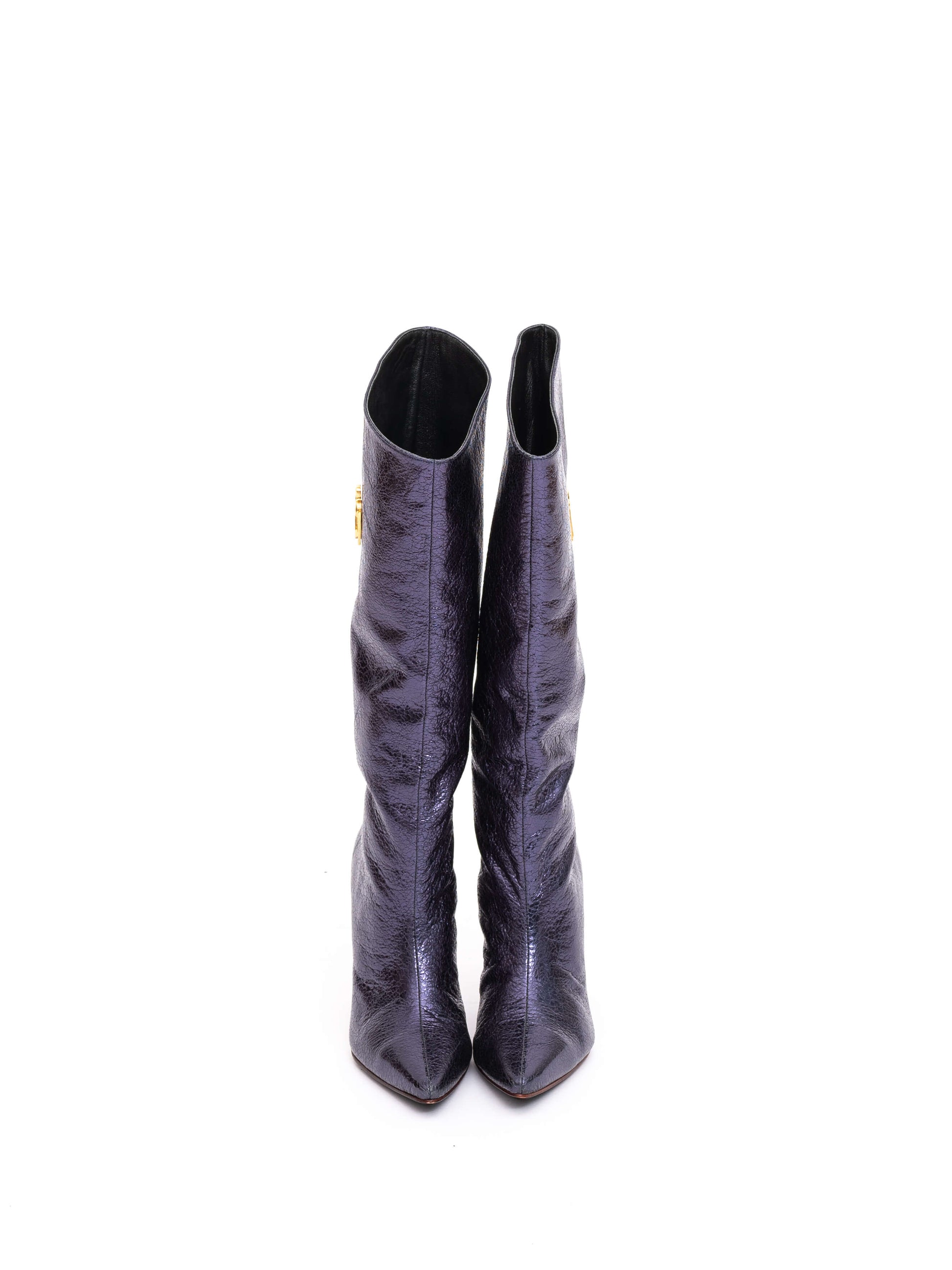 Handmade Boots Blue Logo