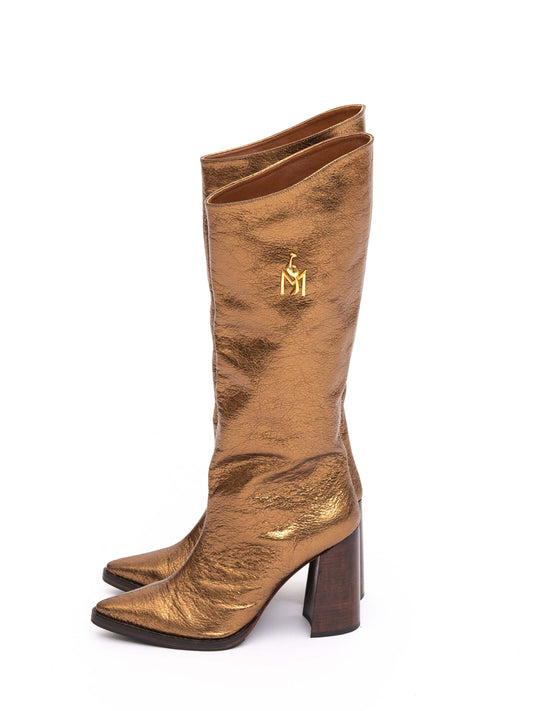 Handmade Boots Gold Logo