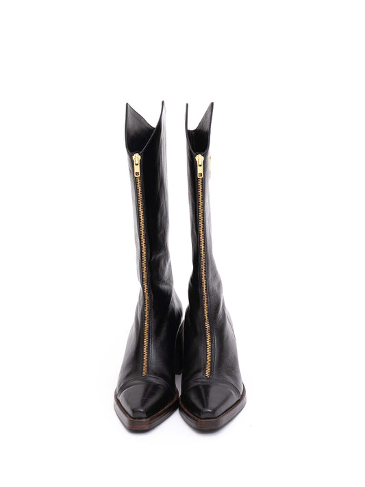 Handmade Boots Black Logo
