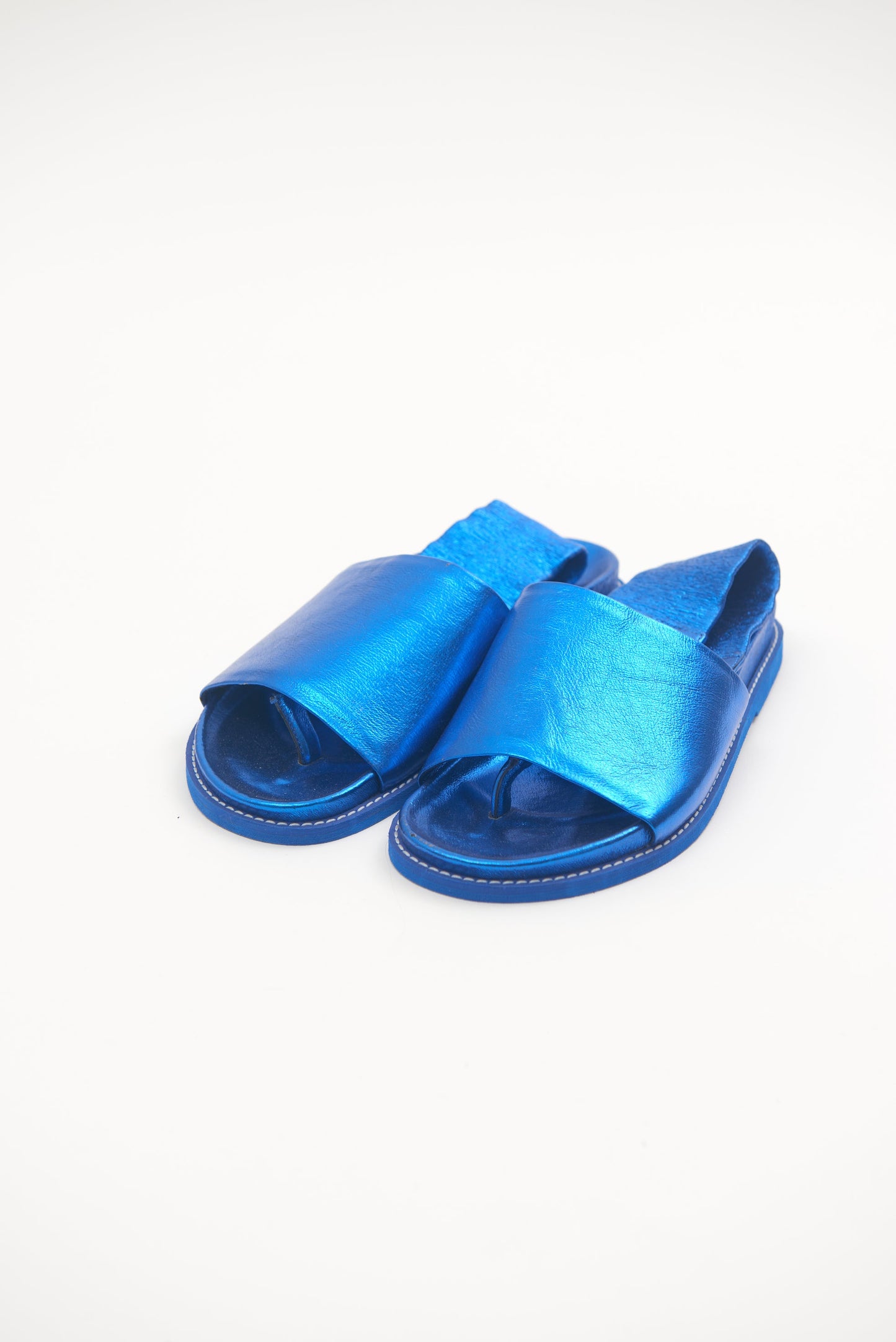 Handmade Sandals Electric Blue