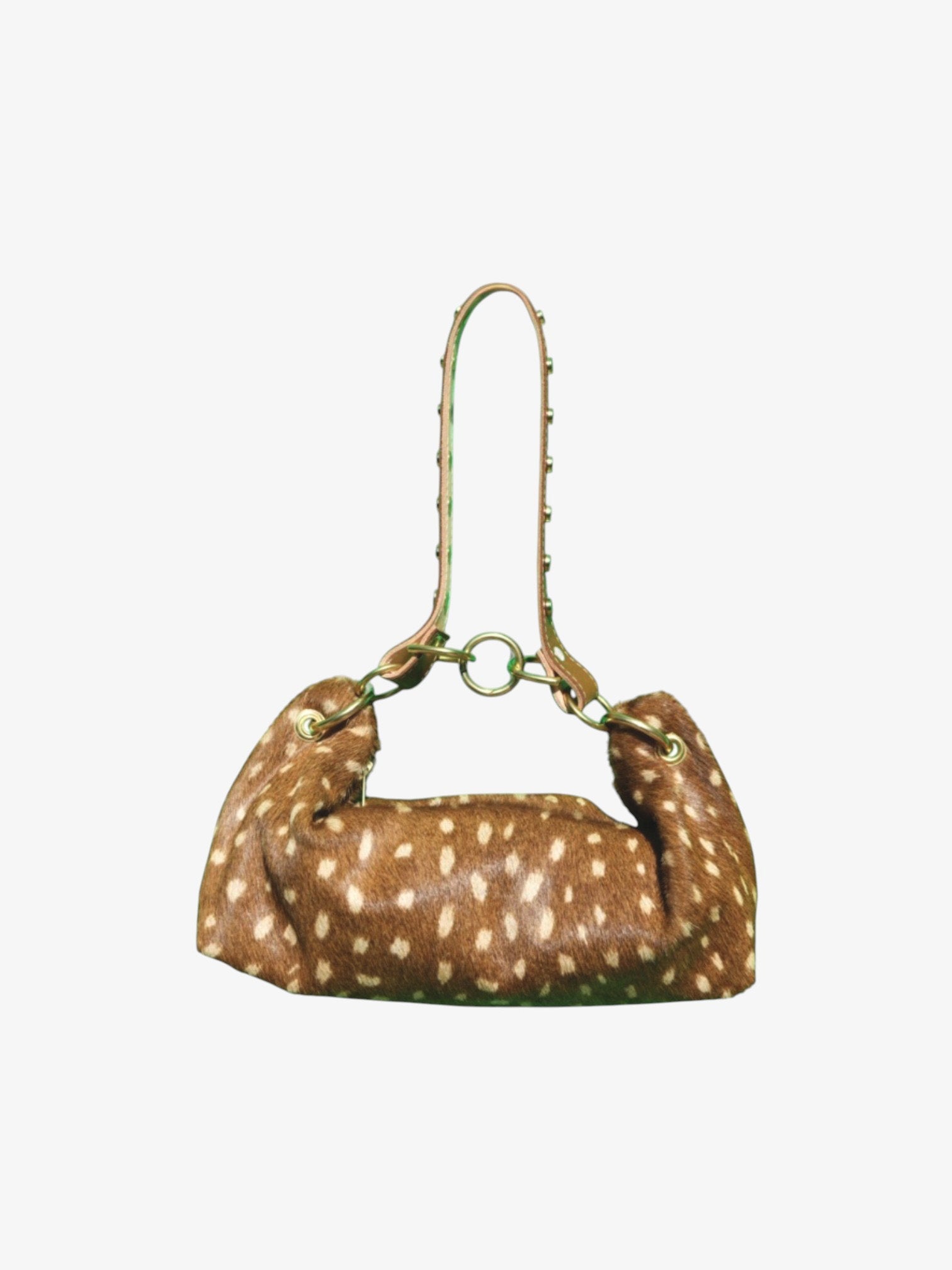 Blair Shoulder Bag, Fawn Print Hair-On-Hide