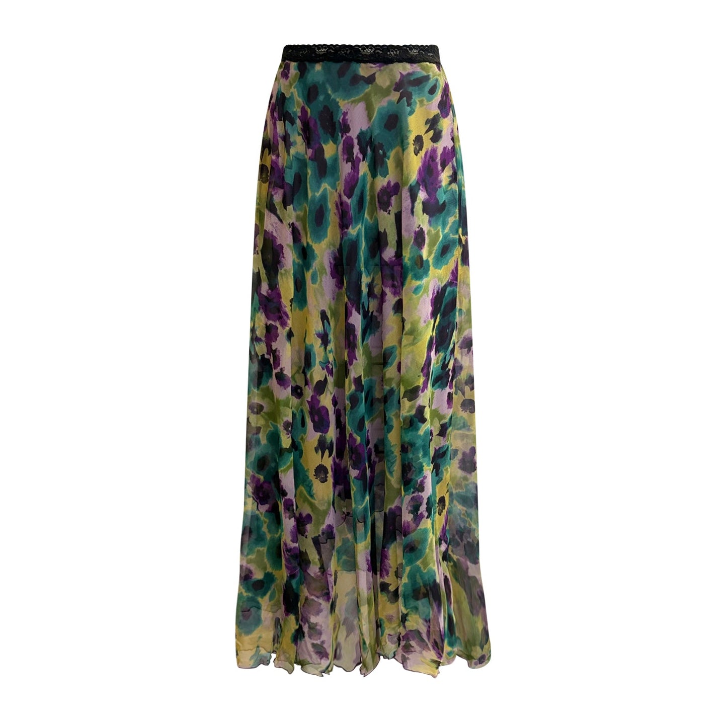 Faelyn Skirt – Monet Print Silk Chiffon