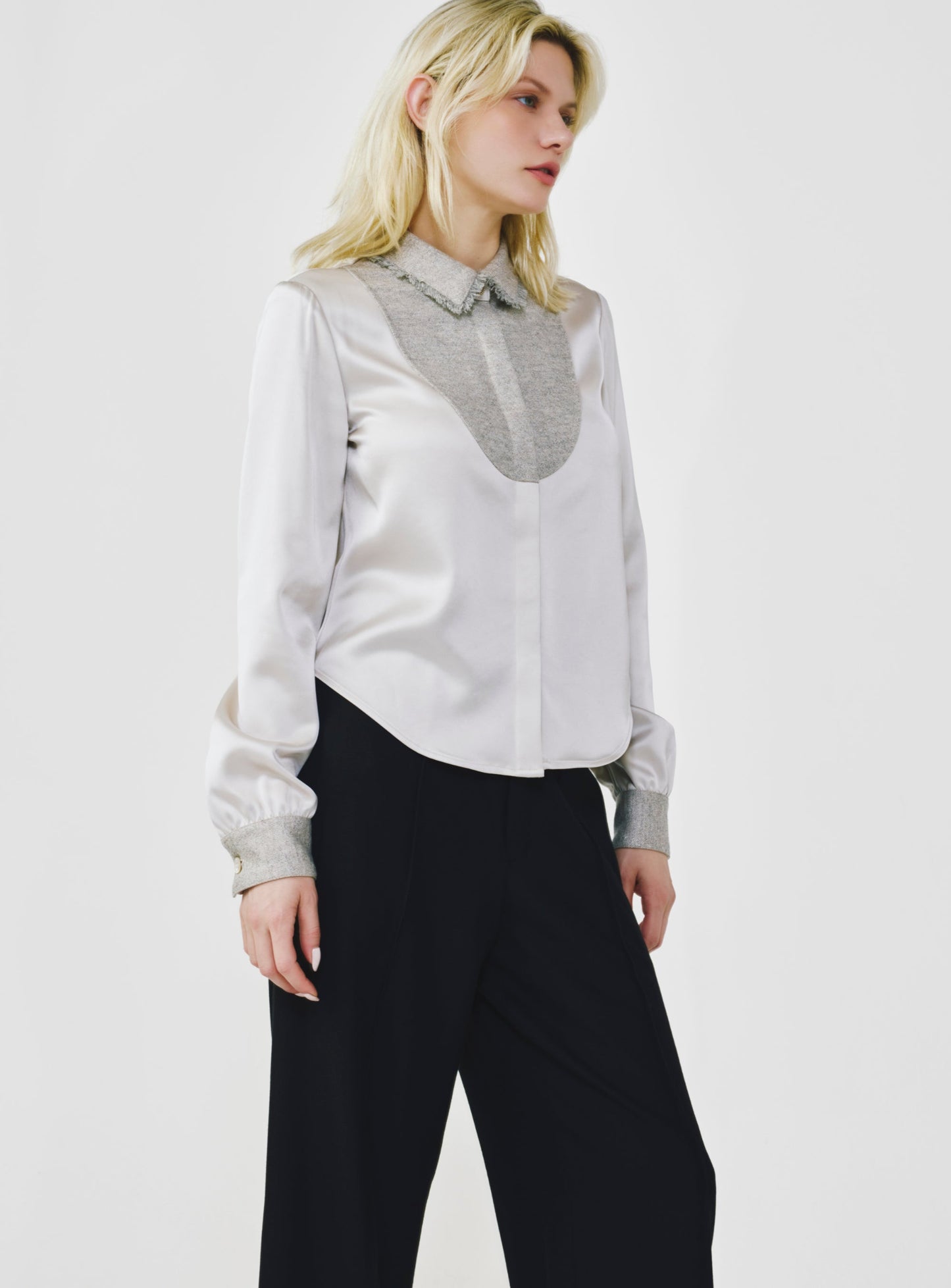 Fancy Tweed Button Up Shirt