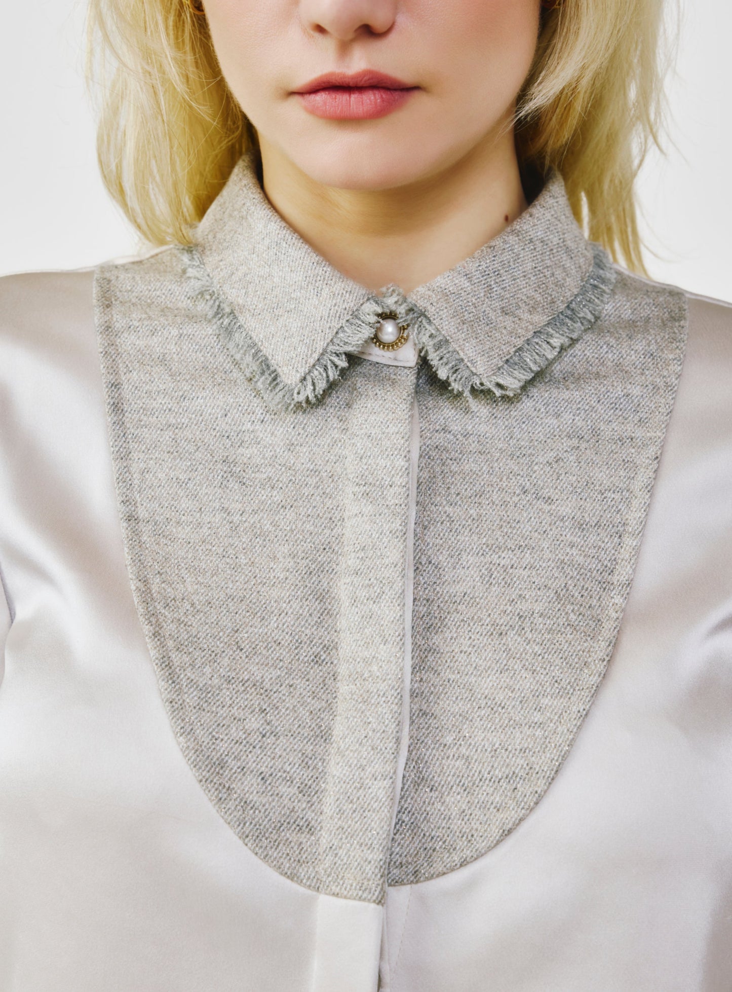 Fancy Tweed Button Up Shirt