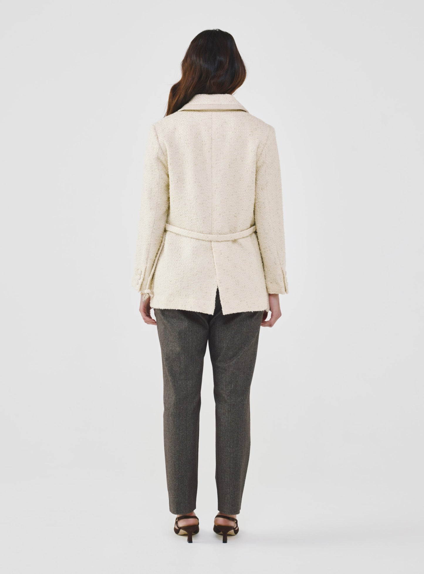Fancy Tweed Shirt Jacket