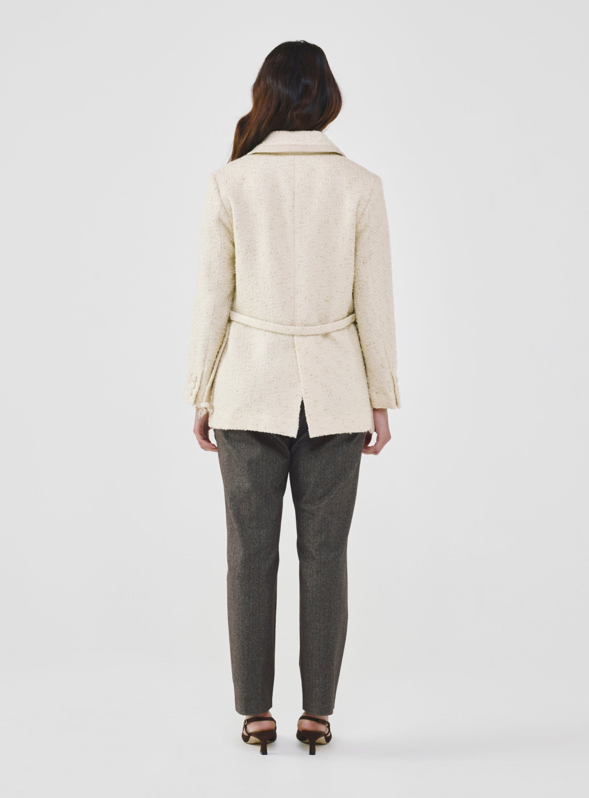 Fancy Tweed Shirt Jacket