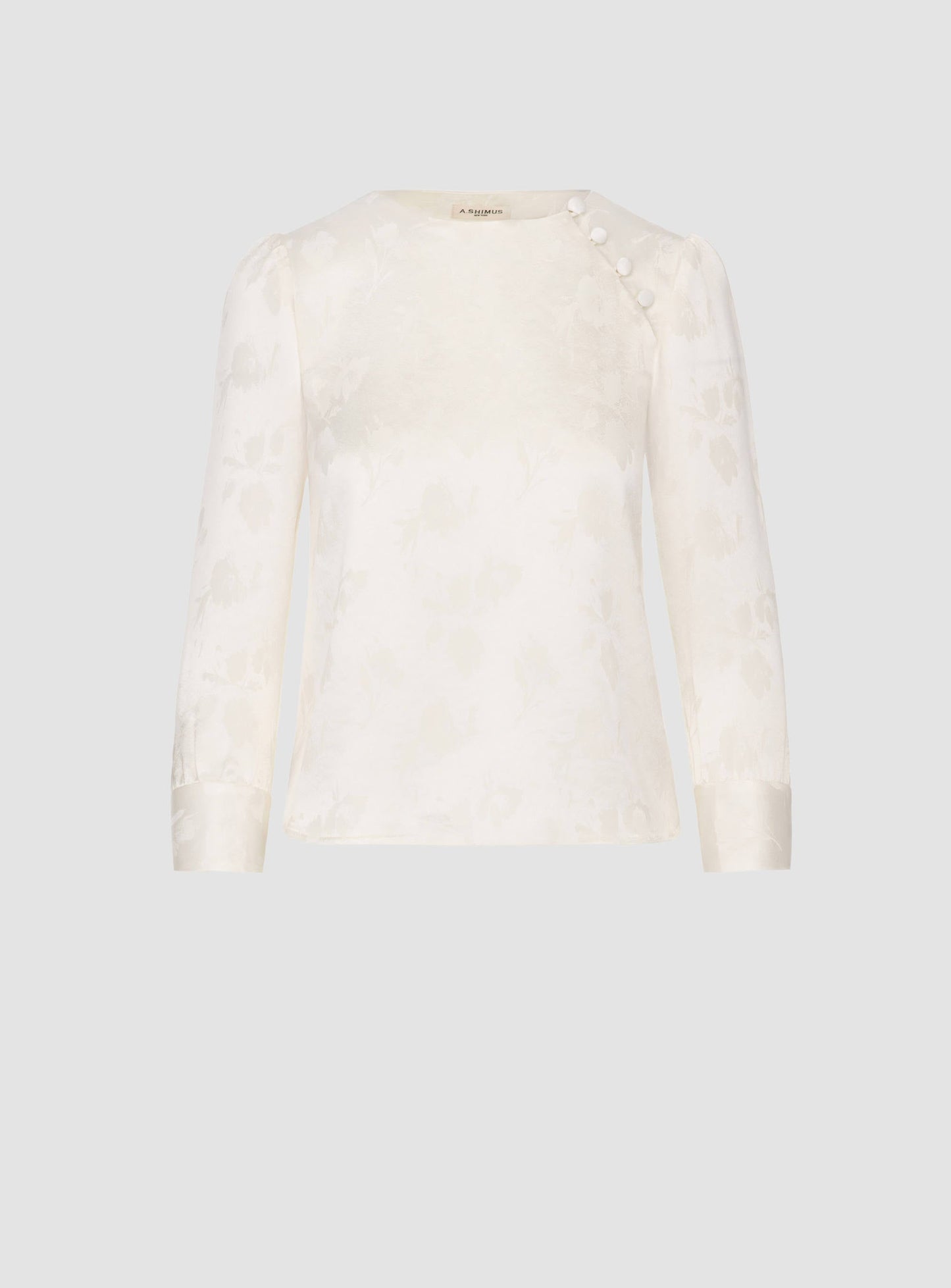 Off-White Floral Print Blouse