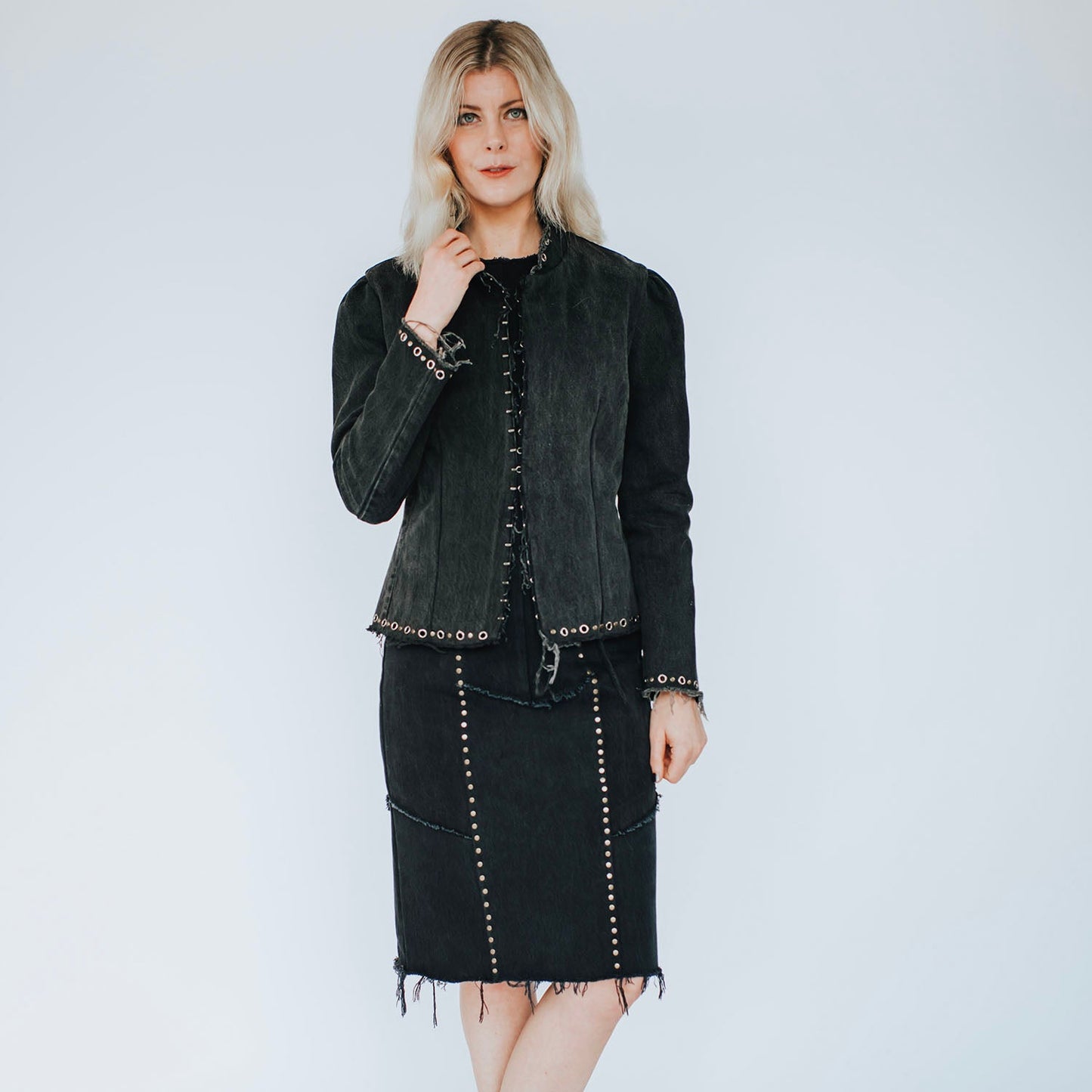 Blair Dress — Studded Little Black Dress