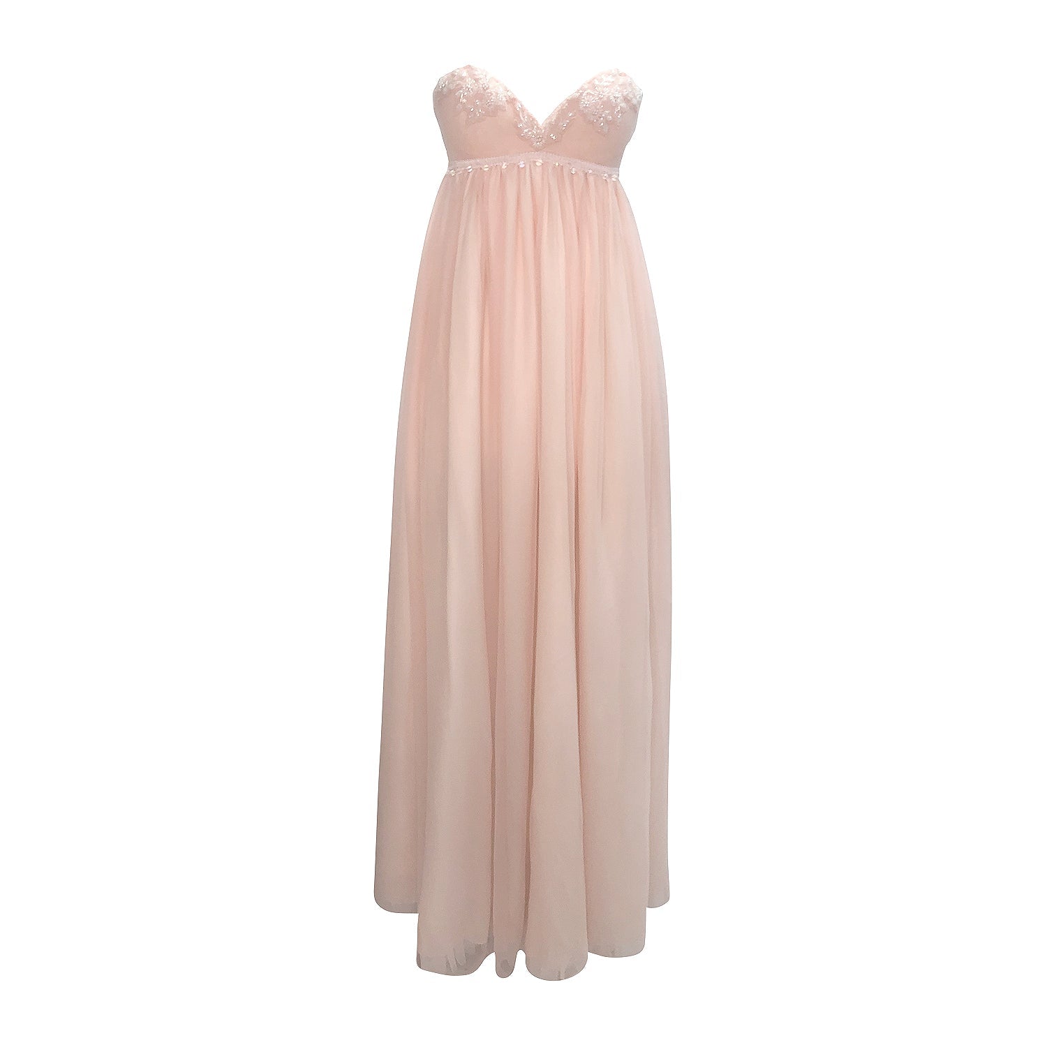 Guinevere Blush Empire Gown