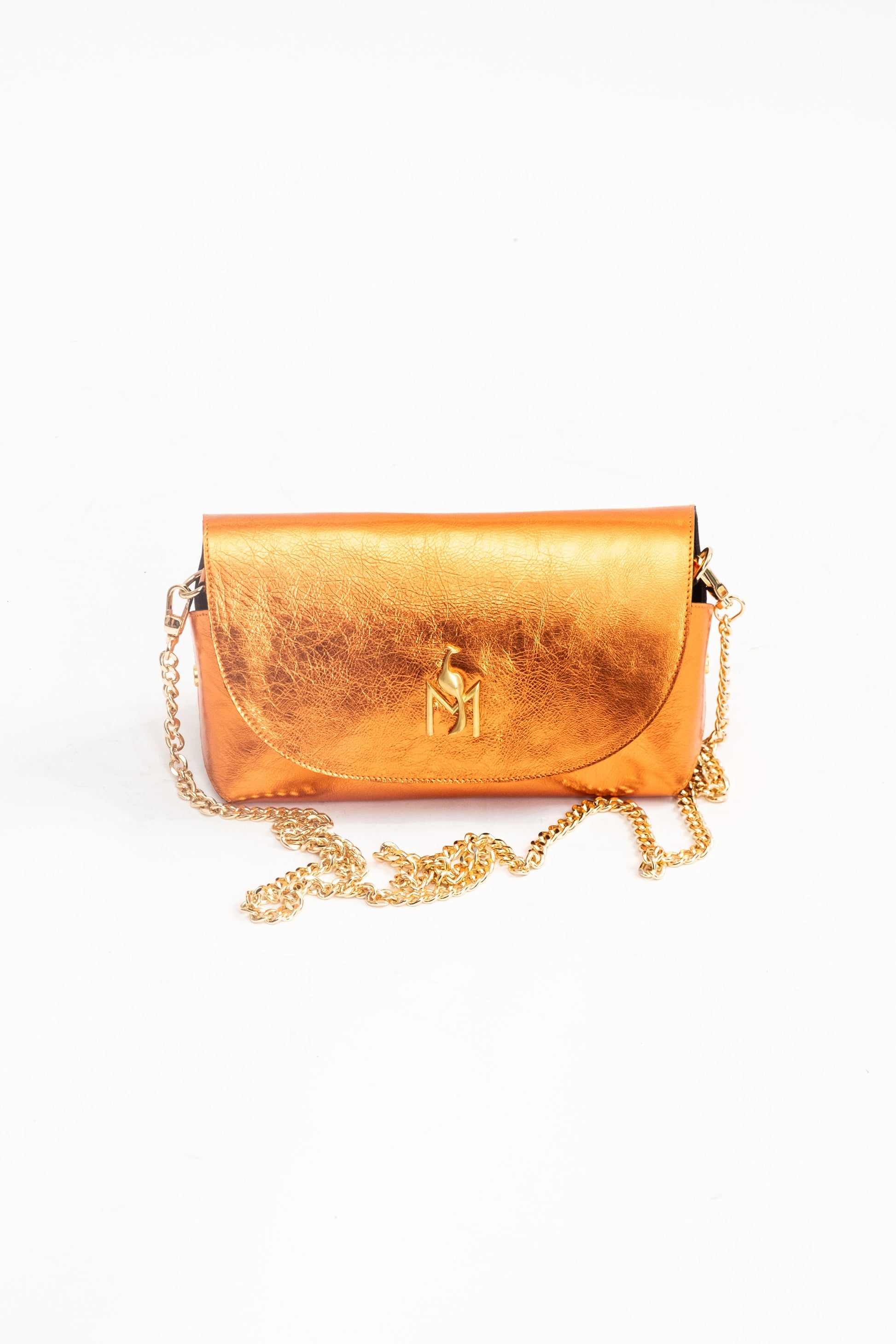 Handmade Bag Metallic Orange