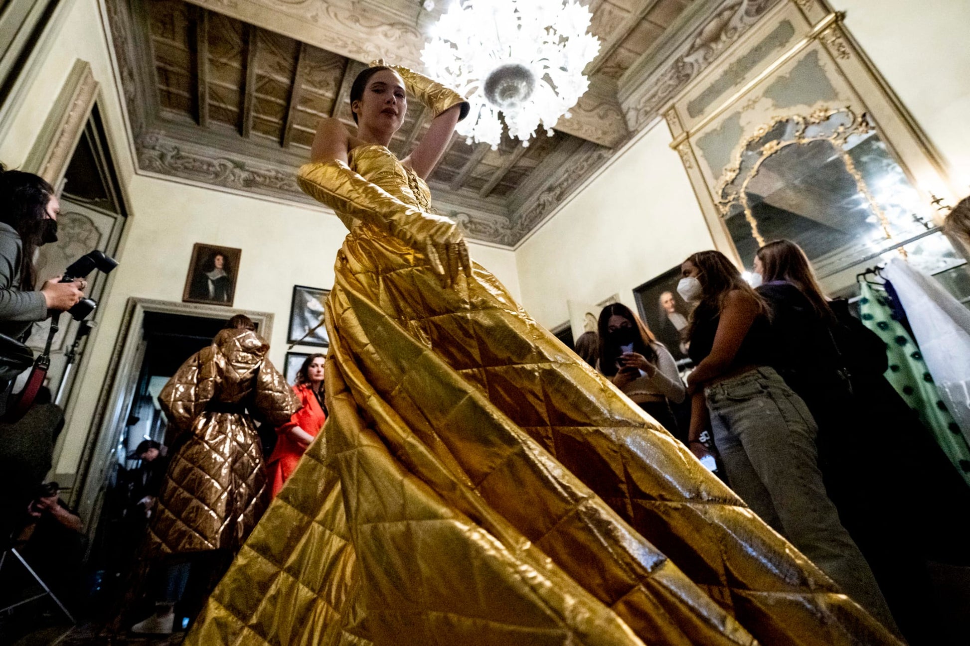 Dress Gold Runway