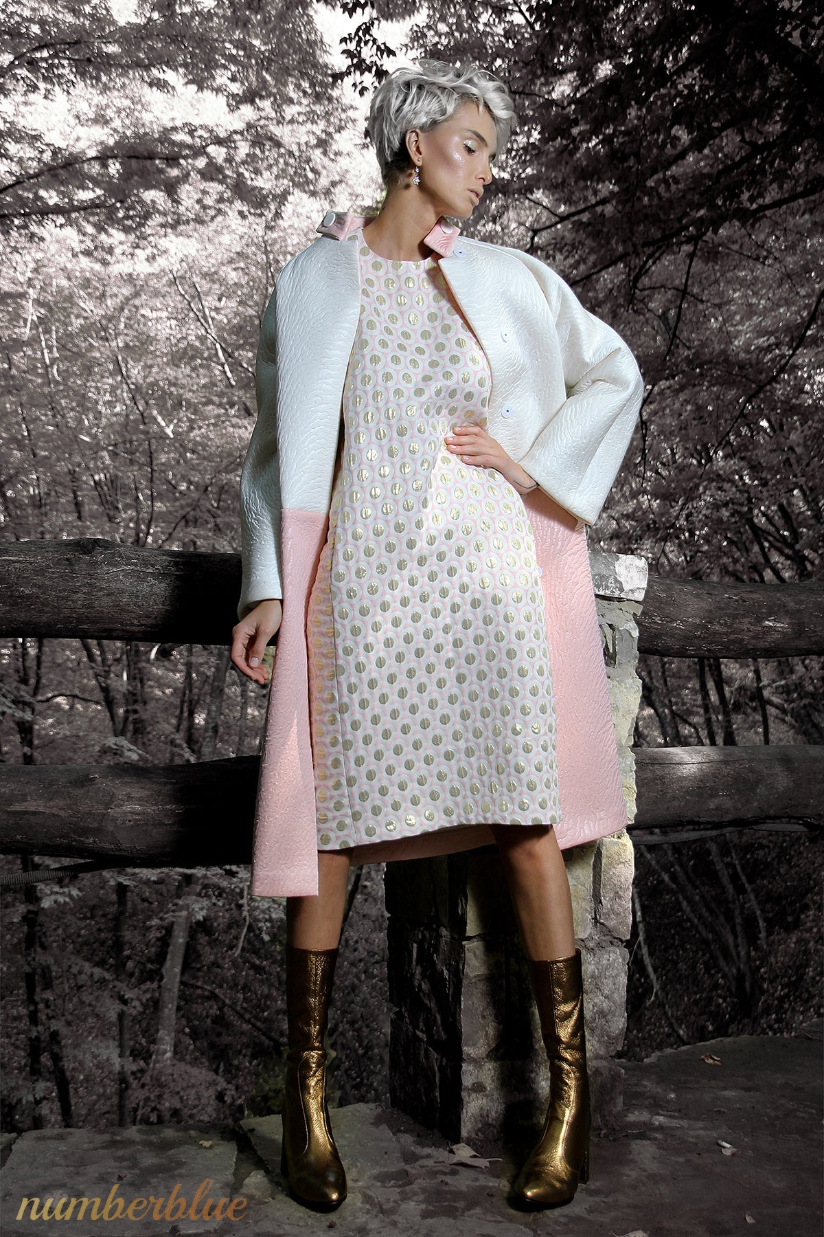 Coat Creme Blush Rose