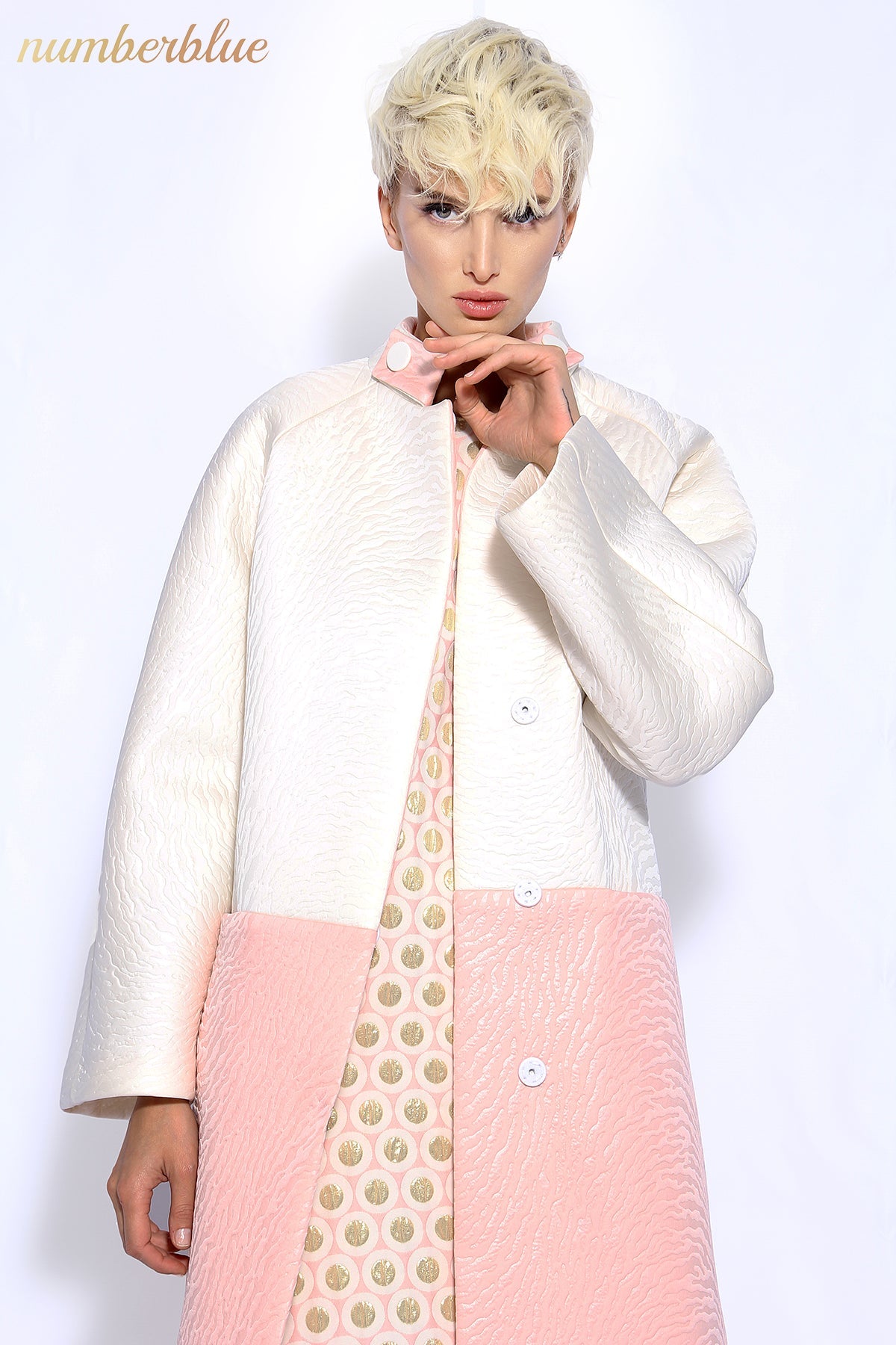 Coat Creme Blush Rose