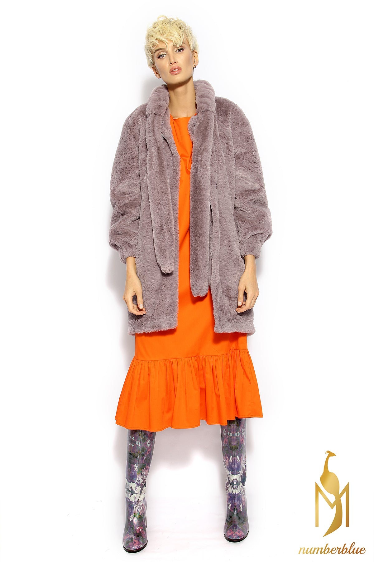 Jacke aus Kunstpelz