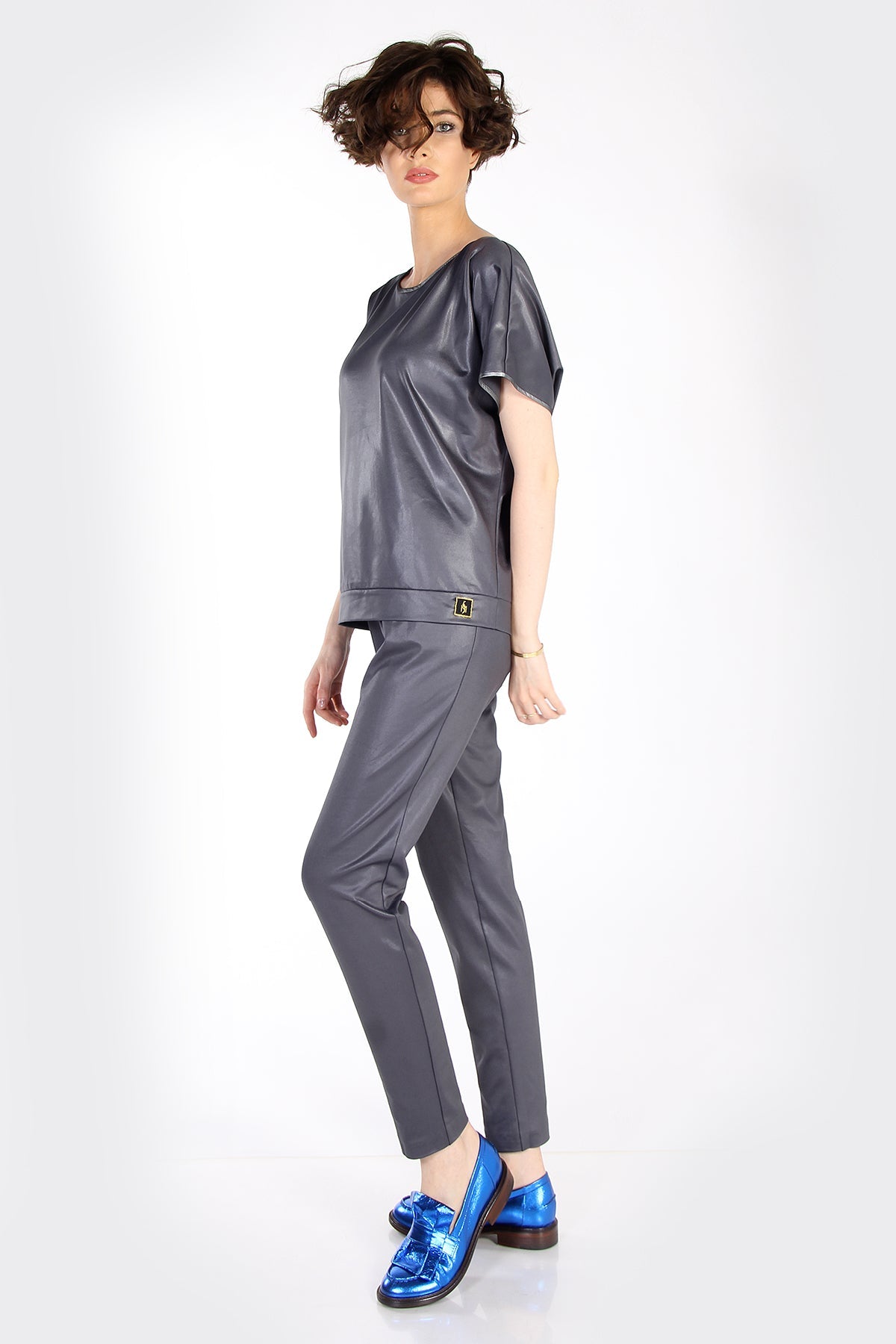 Blouse Sparkly Grey