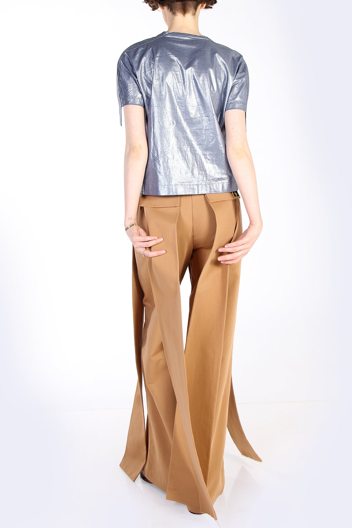 DOUBLE LAYER PANTS BROWN