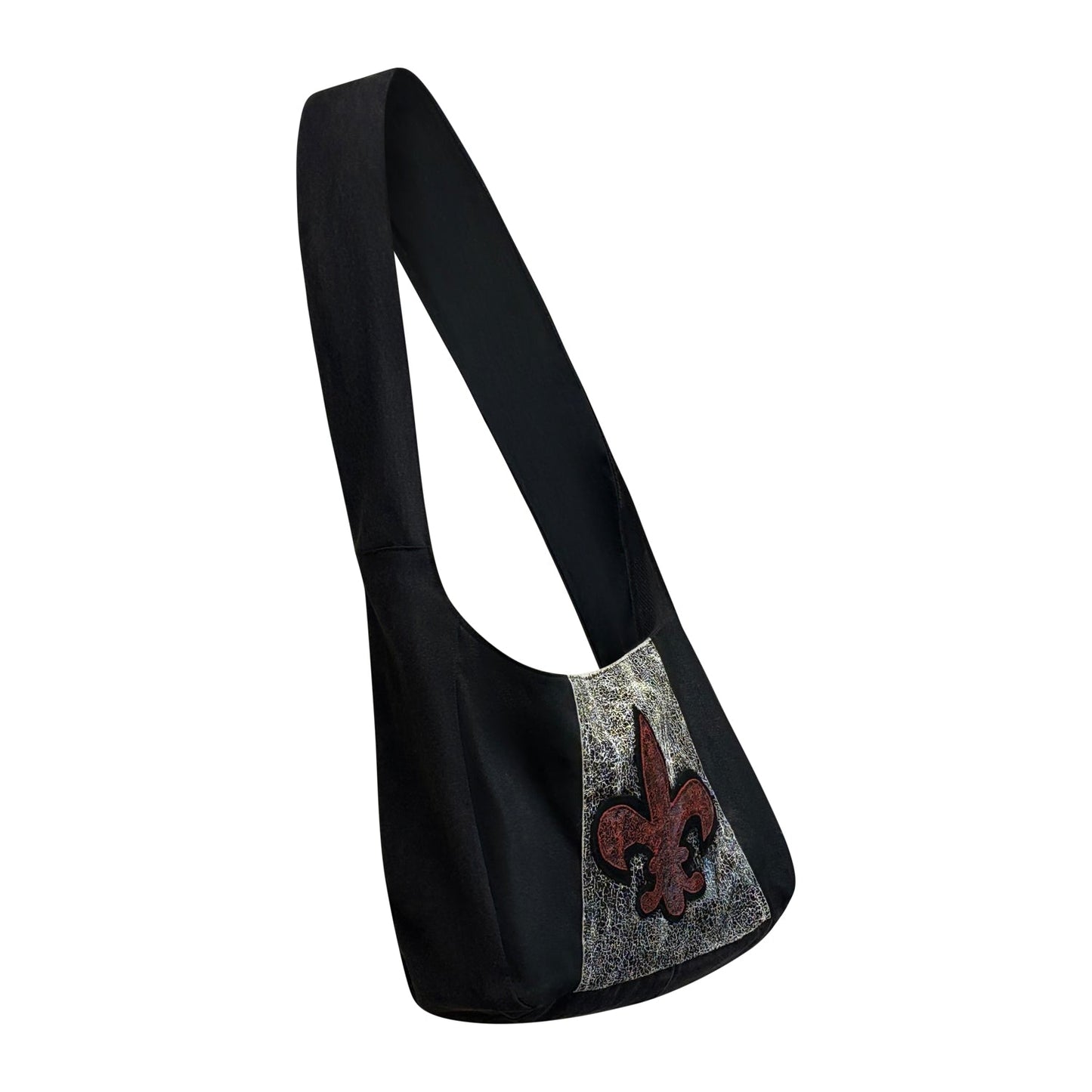 Fleur Mini Tote – Upcycled Denim & Leather Crossbody