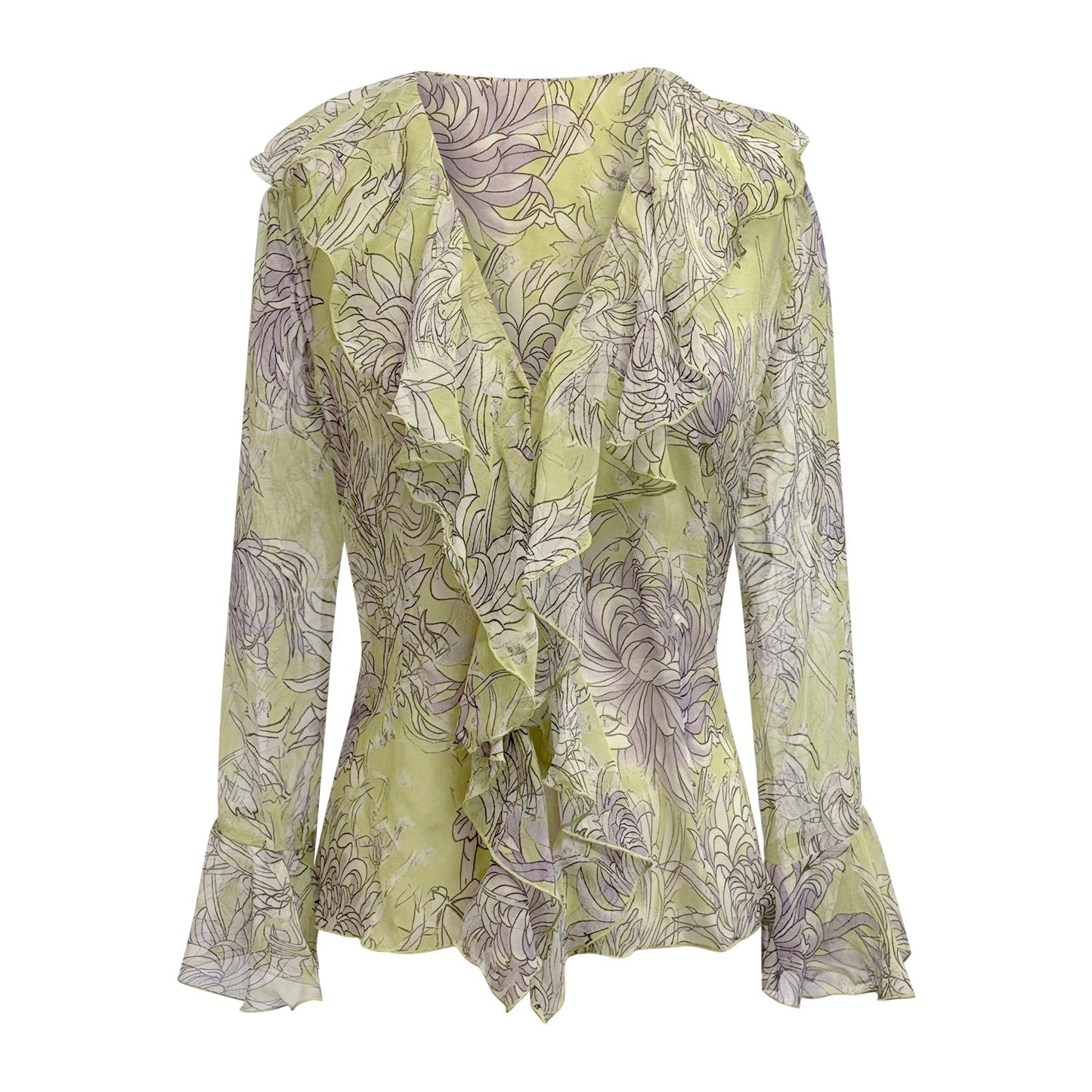 Chryssa  Flounce Blouse