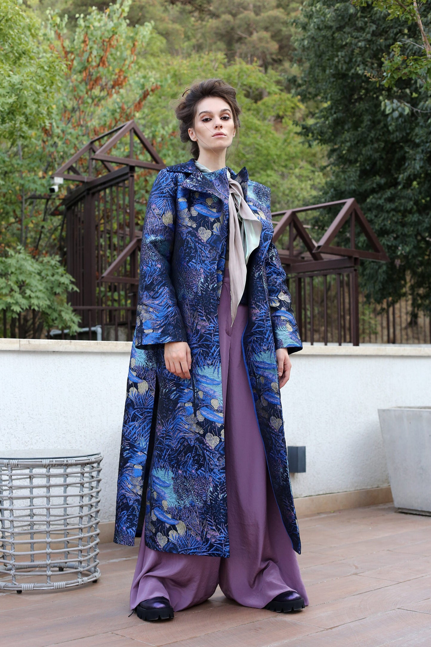 Coat „NYX “ Urgöttin der Nacht (NYFW Runway)