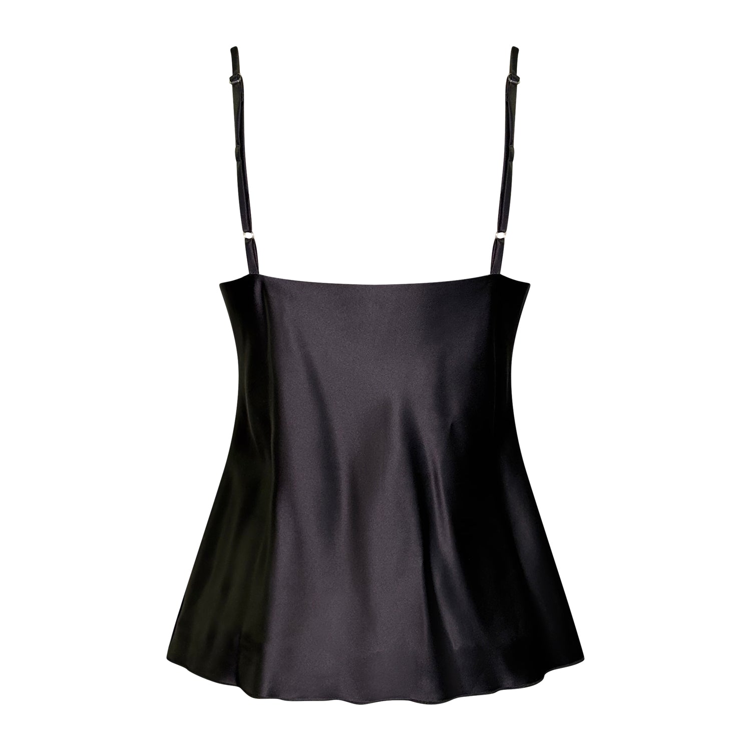 Megan Camisole –Hemp/Silk Satin-Black