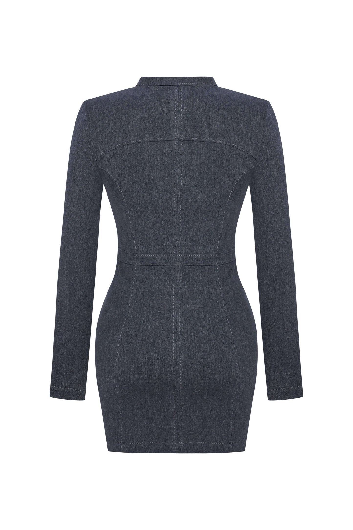 JENDUE Aurora Denim Dress - Chic Cut-Out Mini