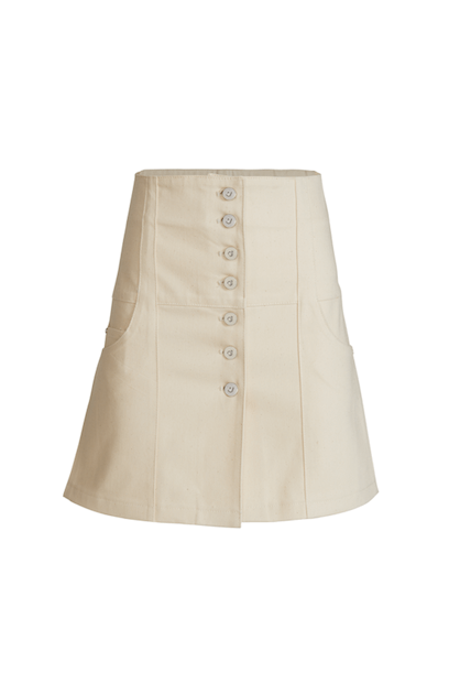 JENDUE Chaby Denim Mini Skirt | High-Waist A-Line