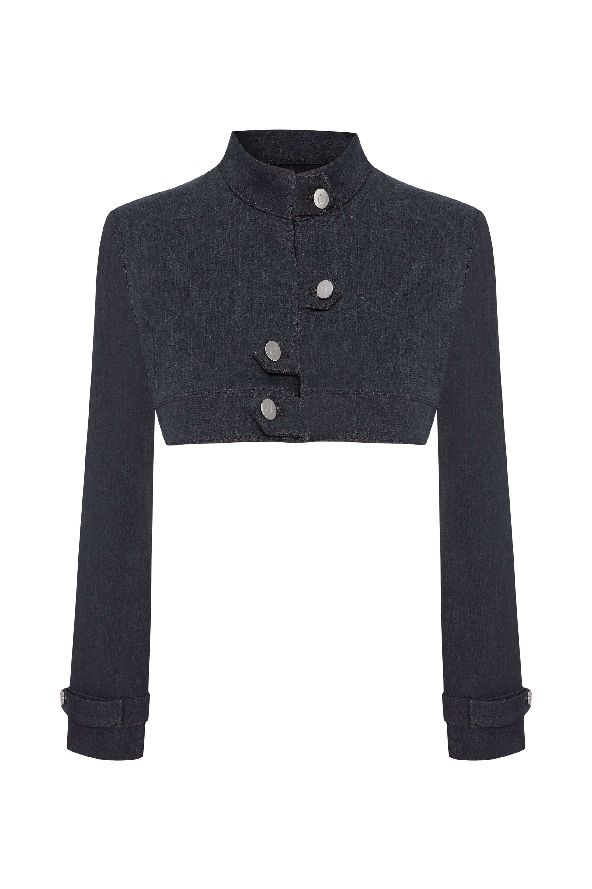 JENDUE Dark Dreams Denim Jacket - Cropped & Stylish