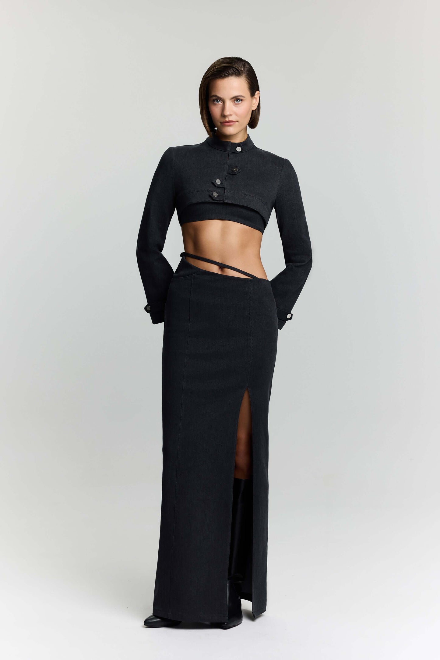 JENDUE Dark Dreams Denim Jacket - Cropped & Stylish