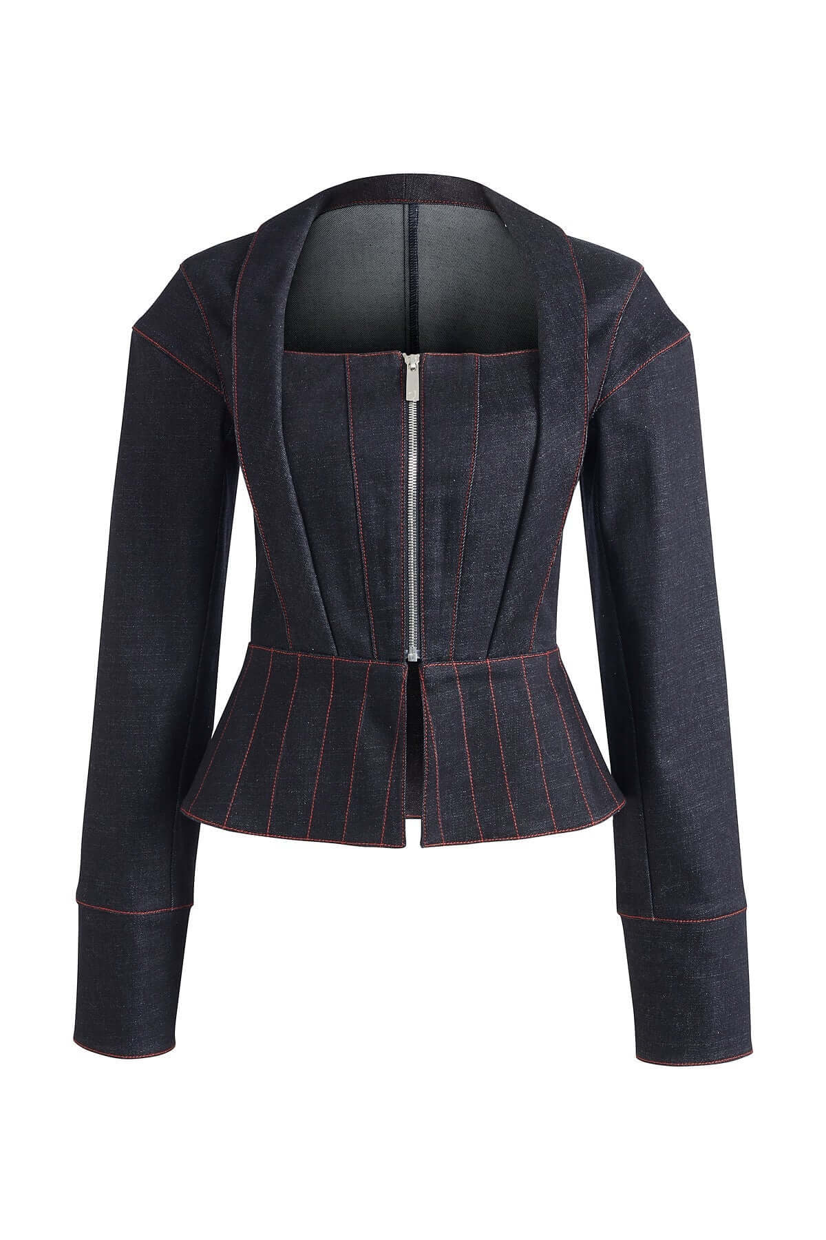 JENDUE Davidson Denim Corset Jacket - Women's Unique Style