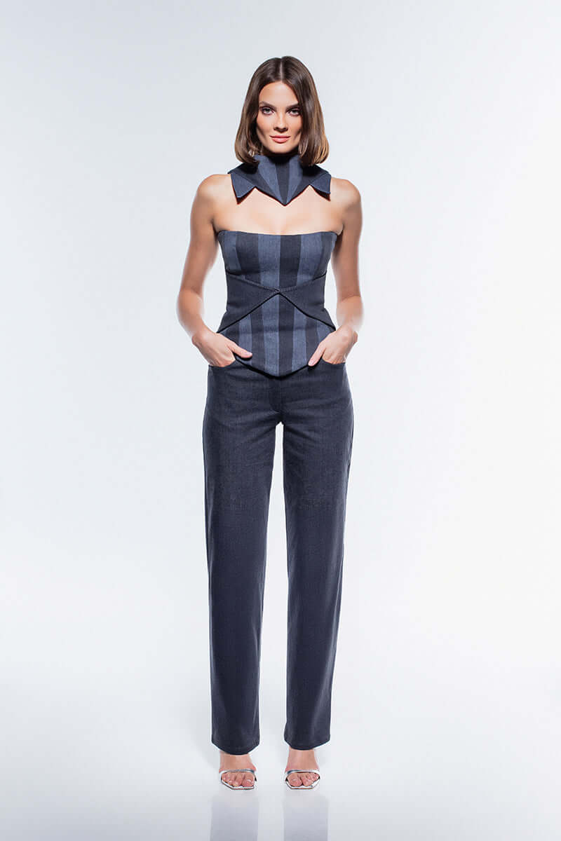JENDUE Elie Corset Top - Chic and Modern