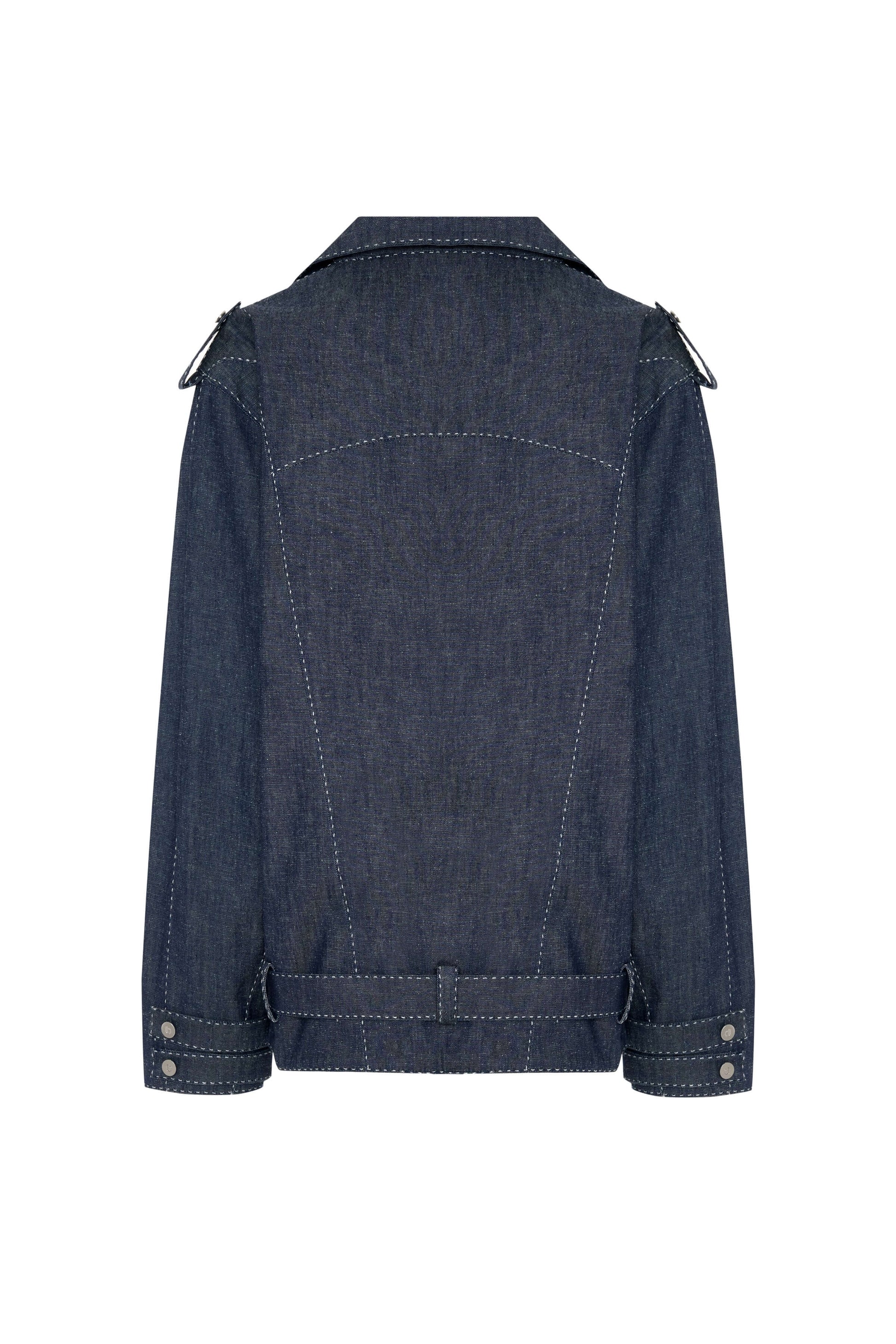 JENDUE Fortidude Mens Denim Jacket - Blue