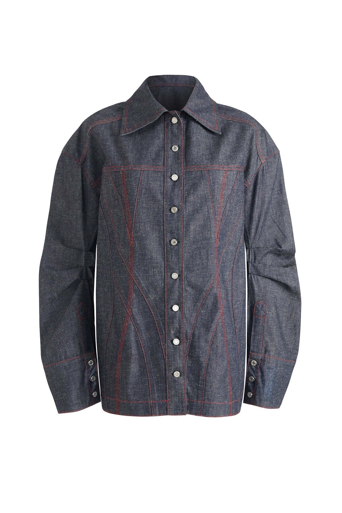 JENDUE Harvey Comfort Denim Shirt -Stylish Unisex Jean Shirt