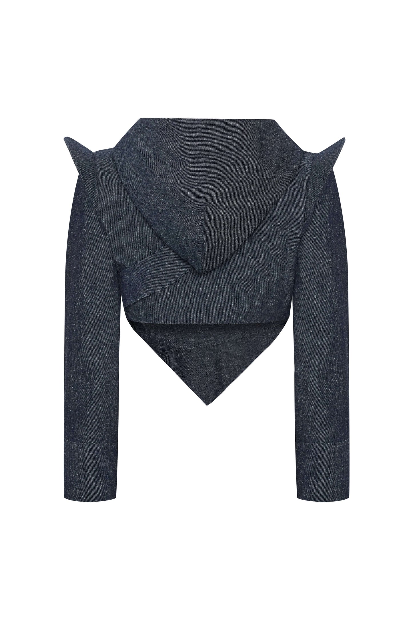JENDUE High Frequencies Denim Jacket - Unique Cropped Style