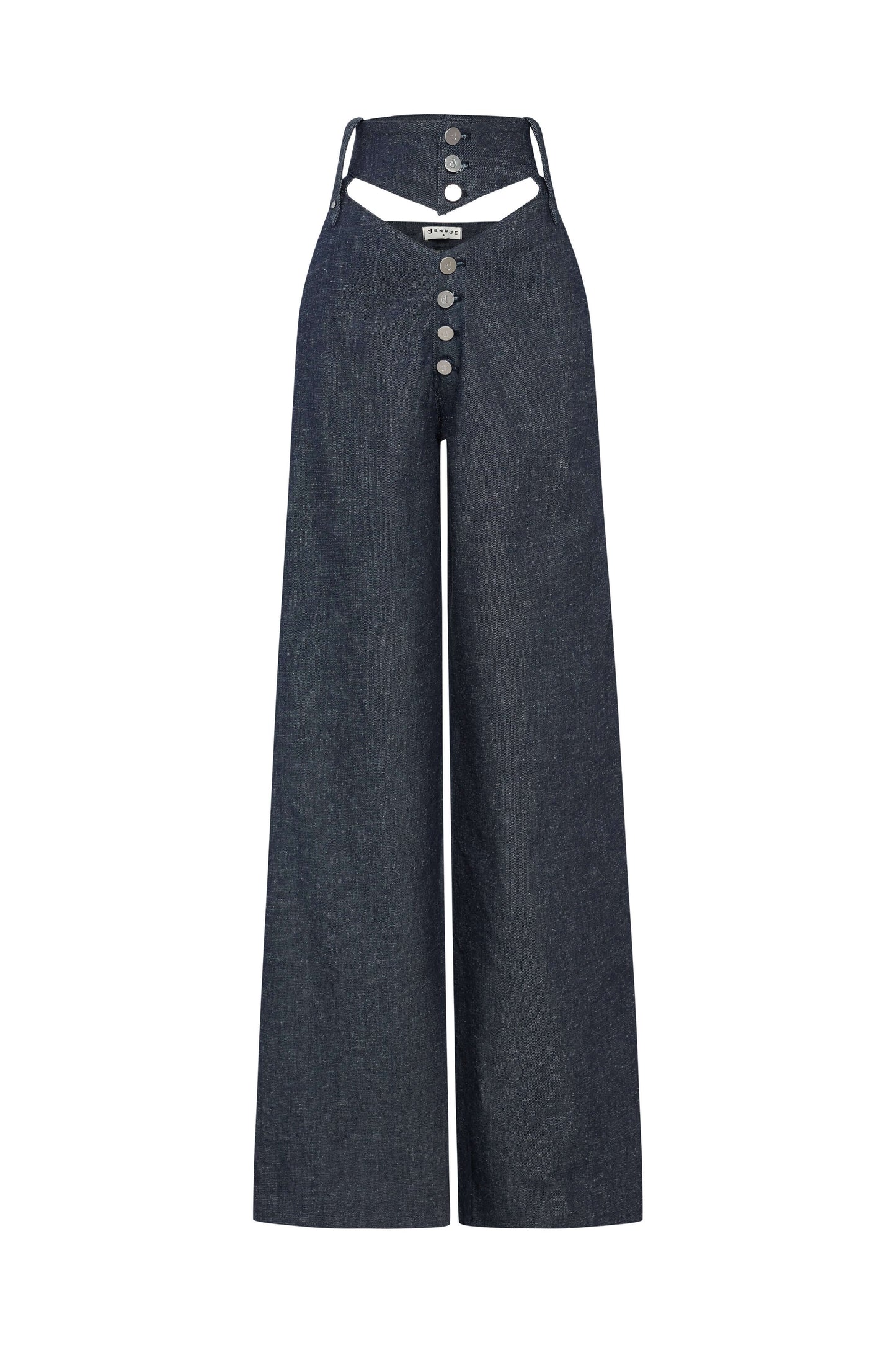 JENDUE High Frequencies Denim Jean - High Waisted Dark Wash