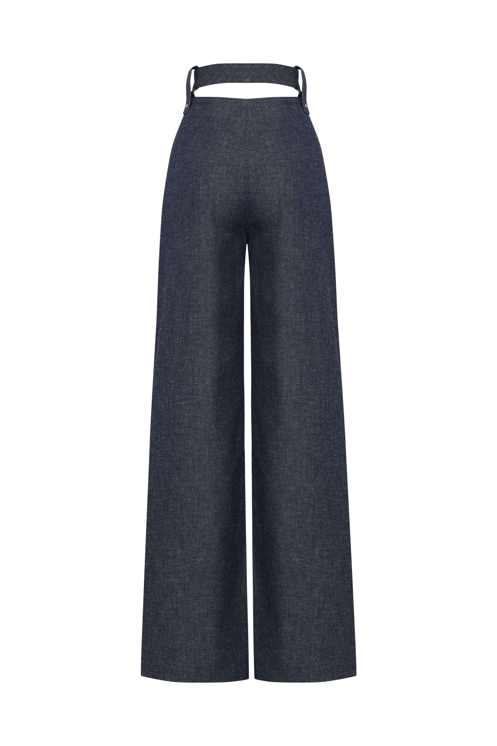 JENDUE High Frequencies Denim Jean - High Waisted Dark Wash