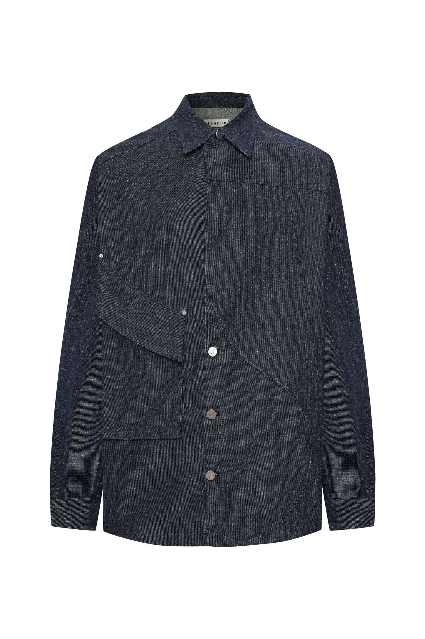 JENDUE Layered Denim Jacket - Unique Style & Comfort