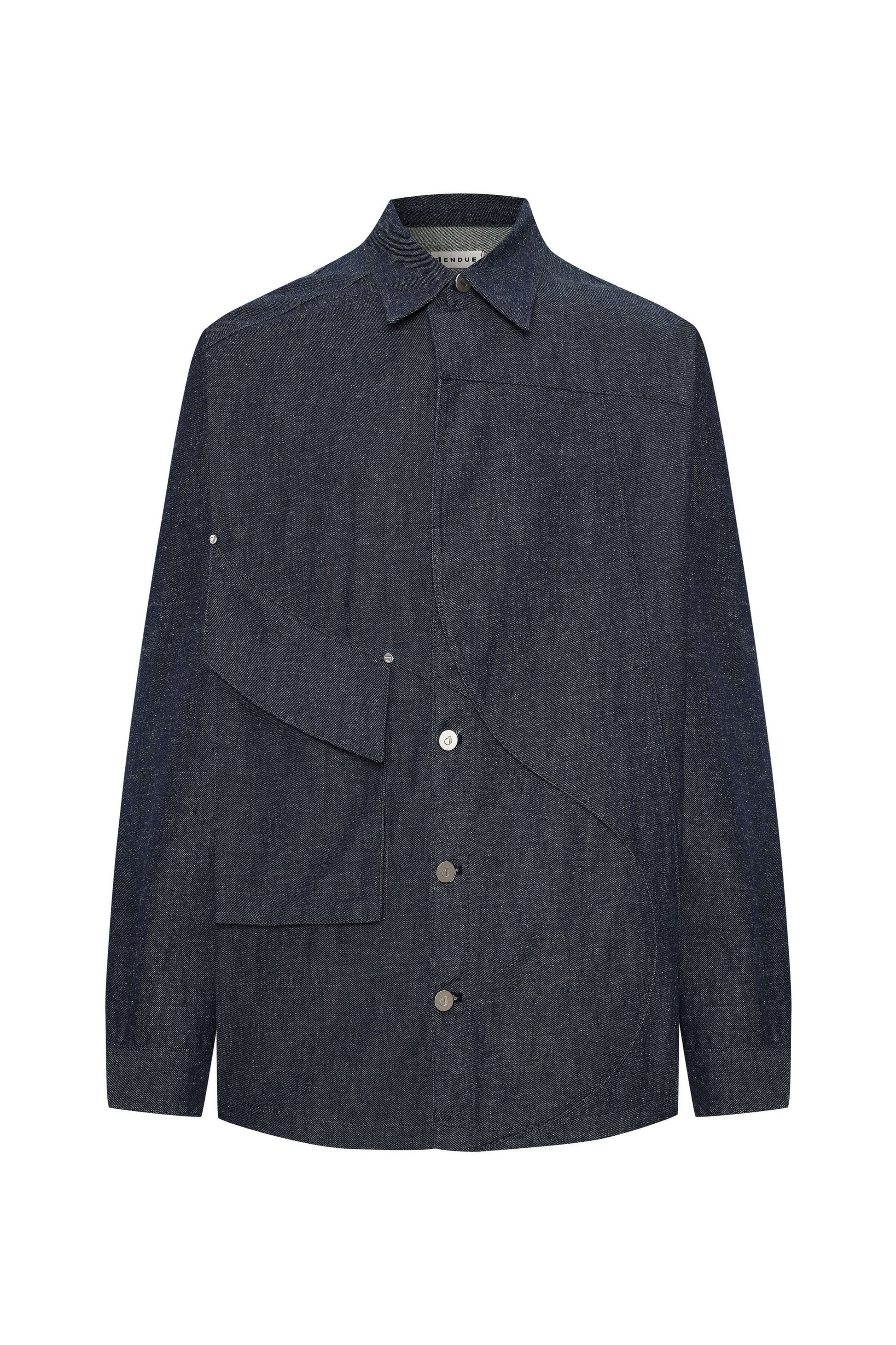 JENDUE Layered Denim Jacket - Unique Style & Comfort