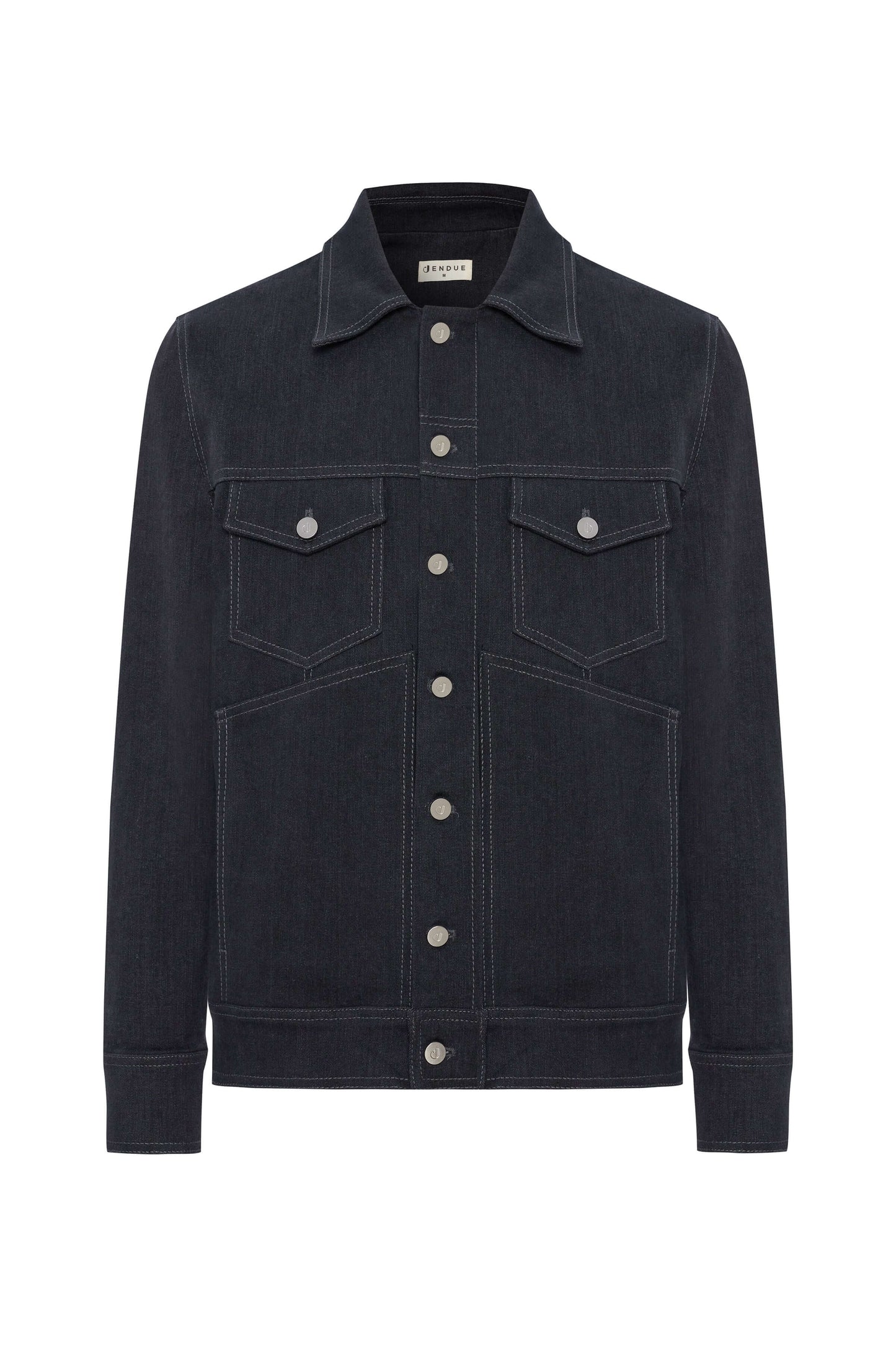 JENDUE Livorno Denim Jacket - Men's Dark Wash Jean Jacket