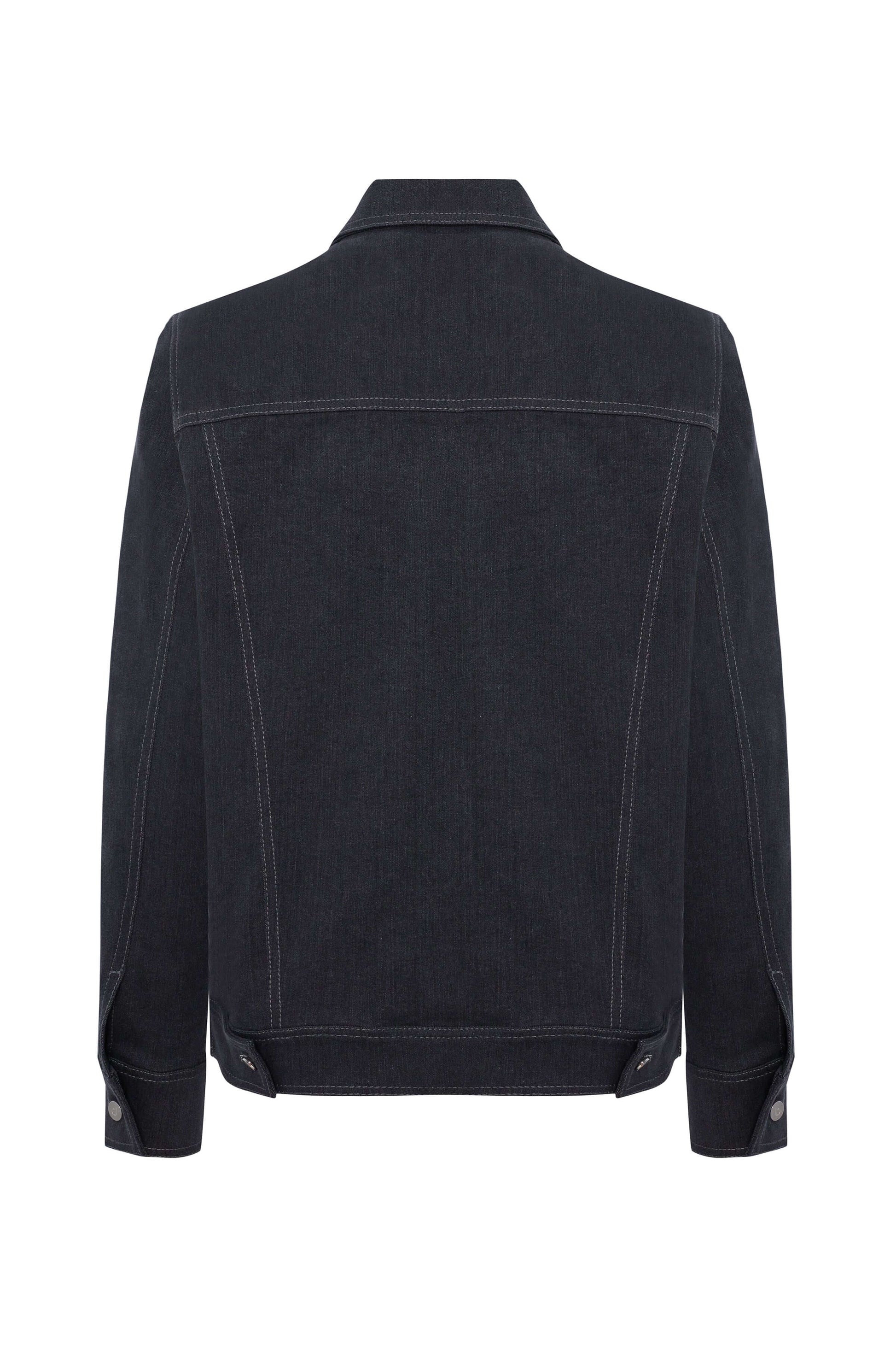 JENDUE Livorno Denim Jacket - Men's Dark Wash Jean Jacket