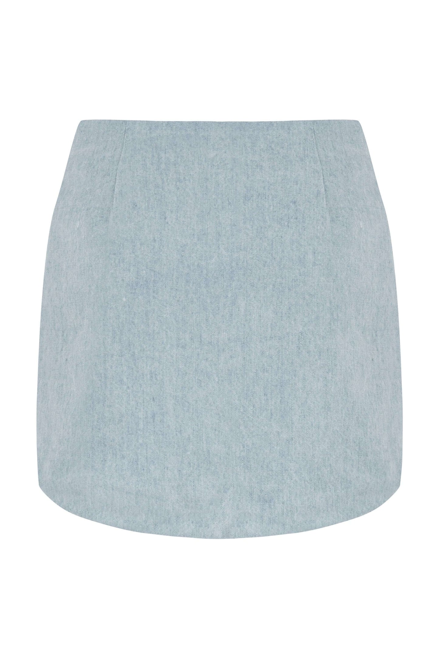 JENDUE Marvel Denim Mini Skirt - Light Wash
