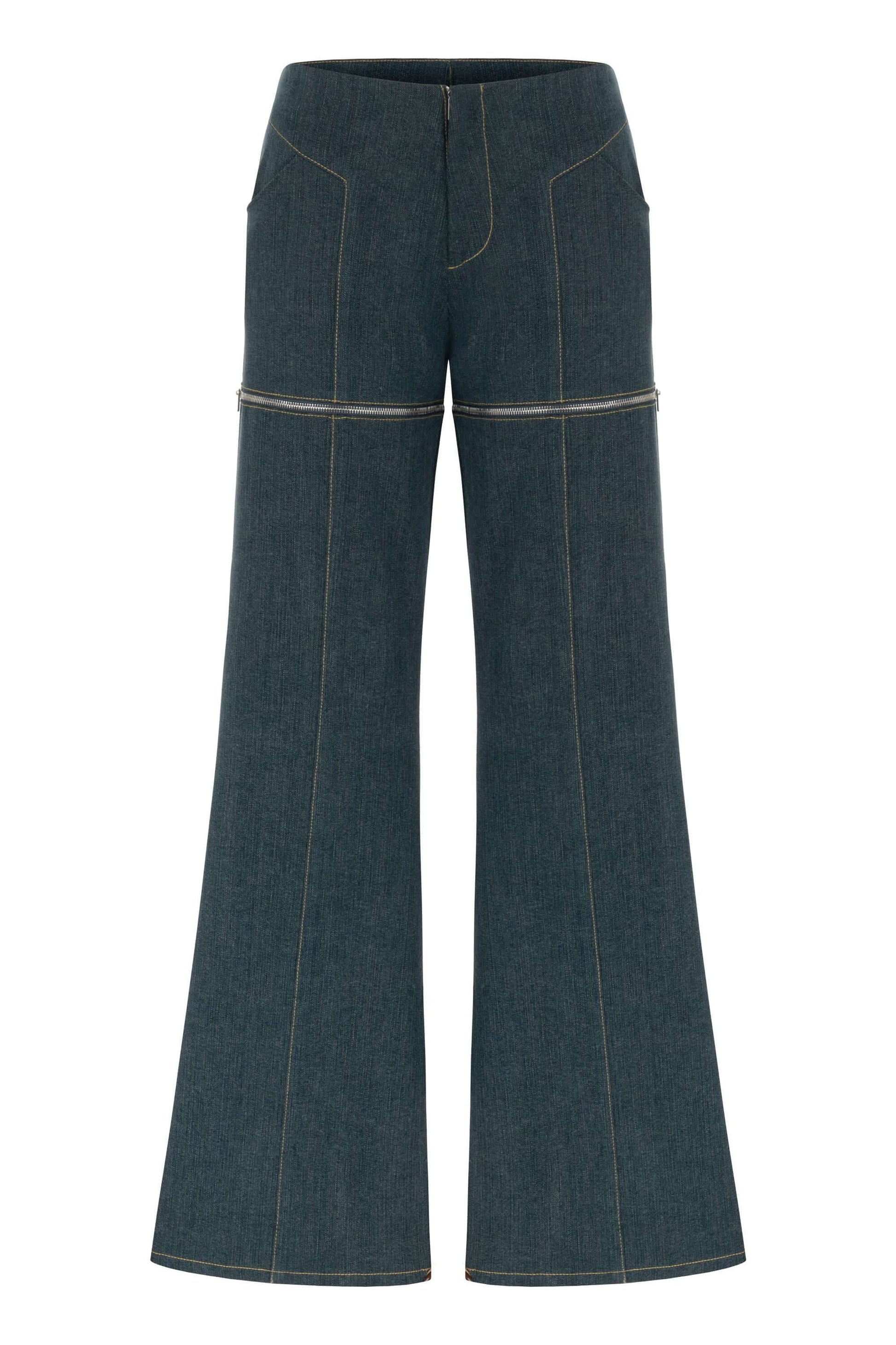 JENDUE Monte 2-in-1 Denim Jeans & Shorts - Versatile Style