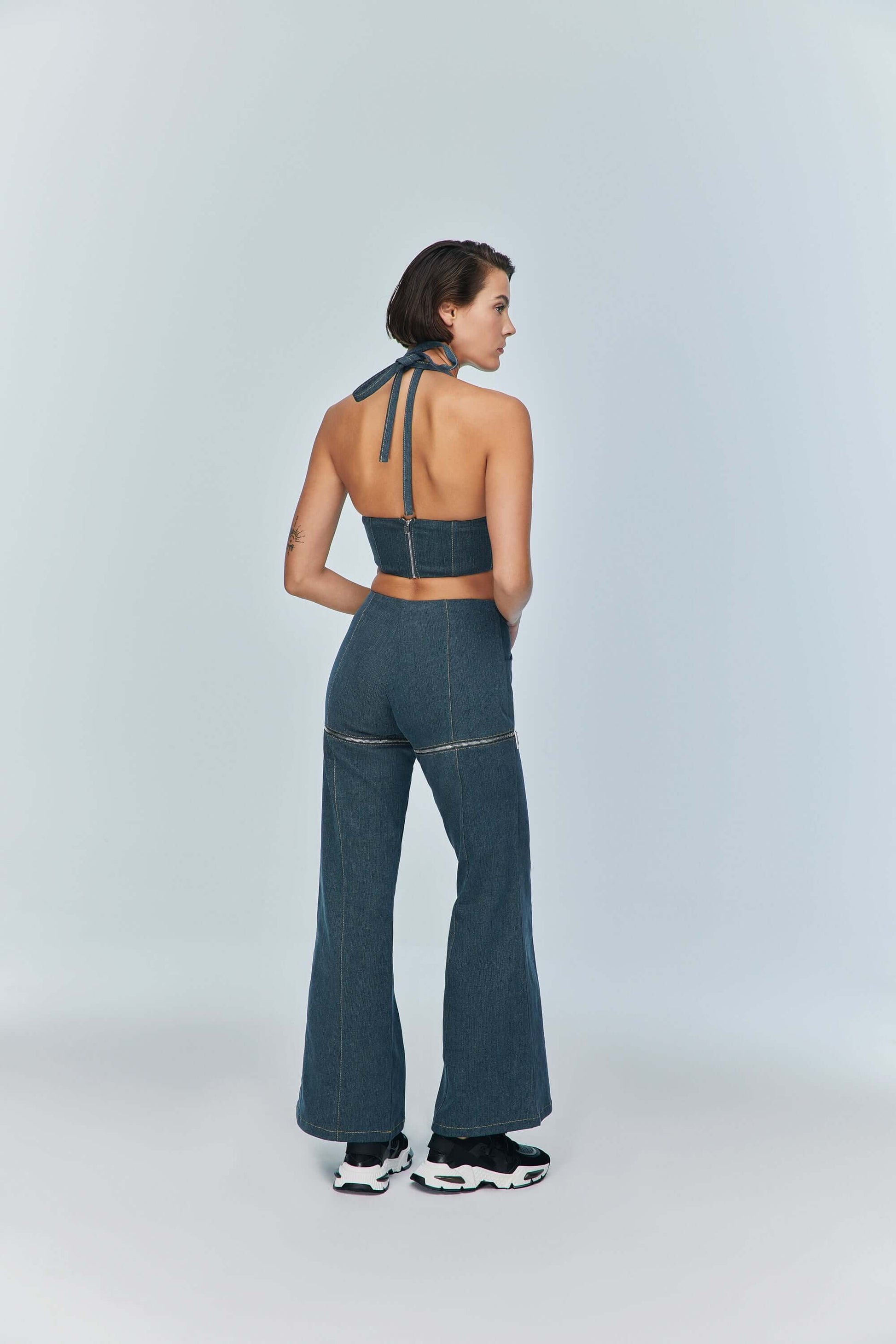 JENDUE Monte 2-in-1 Denim Jeans & Shorts - Versatile Style