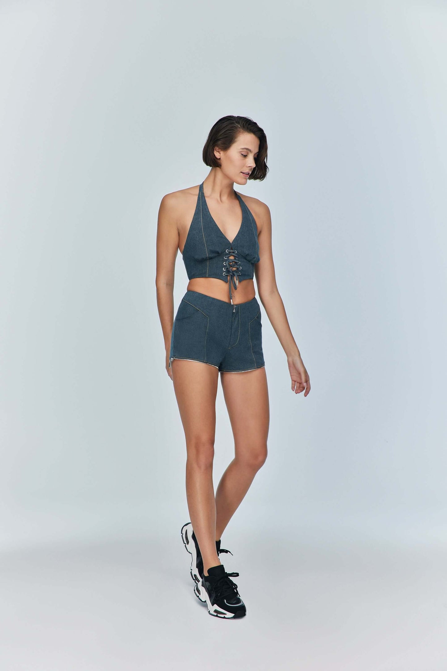 JENDUE Monte 2-in-1 Denim Jeans & Shorts - Versatile Style