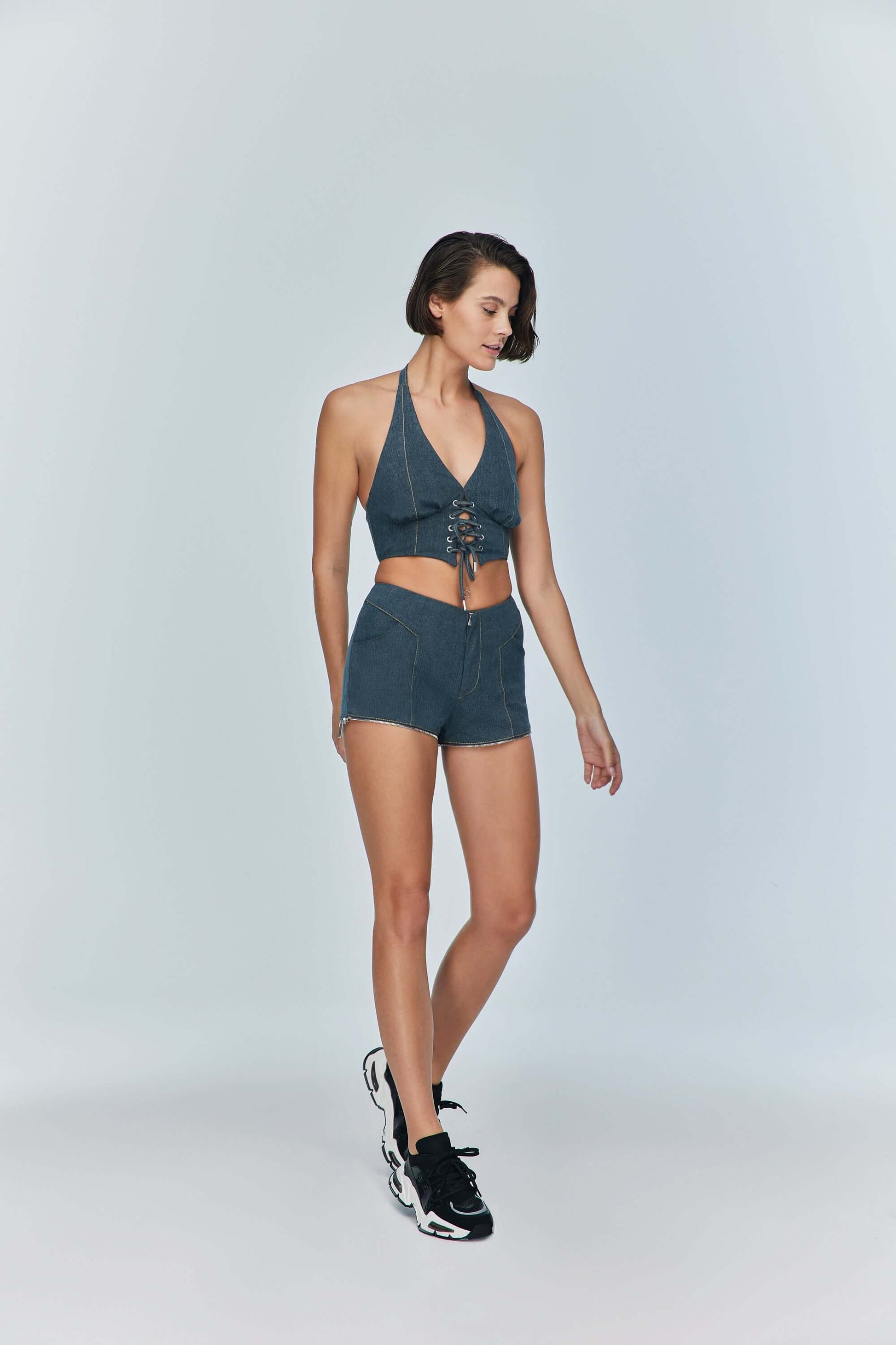 JENDUE Monte 2-in-1 Denim Jeans & Shorts - Versatile Style