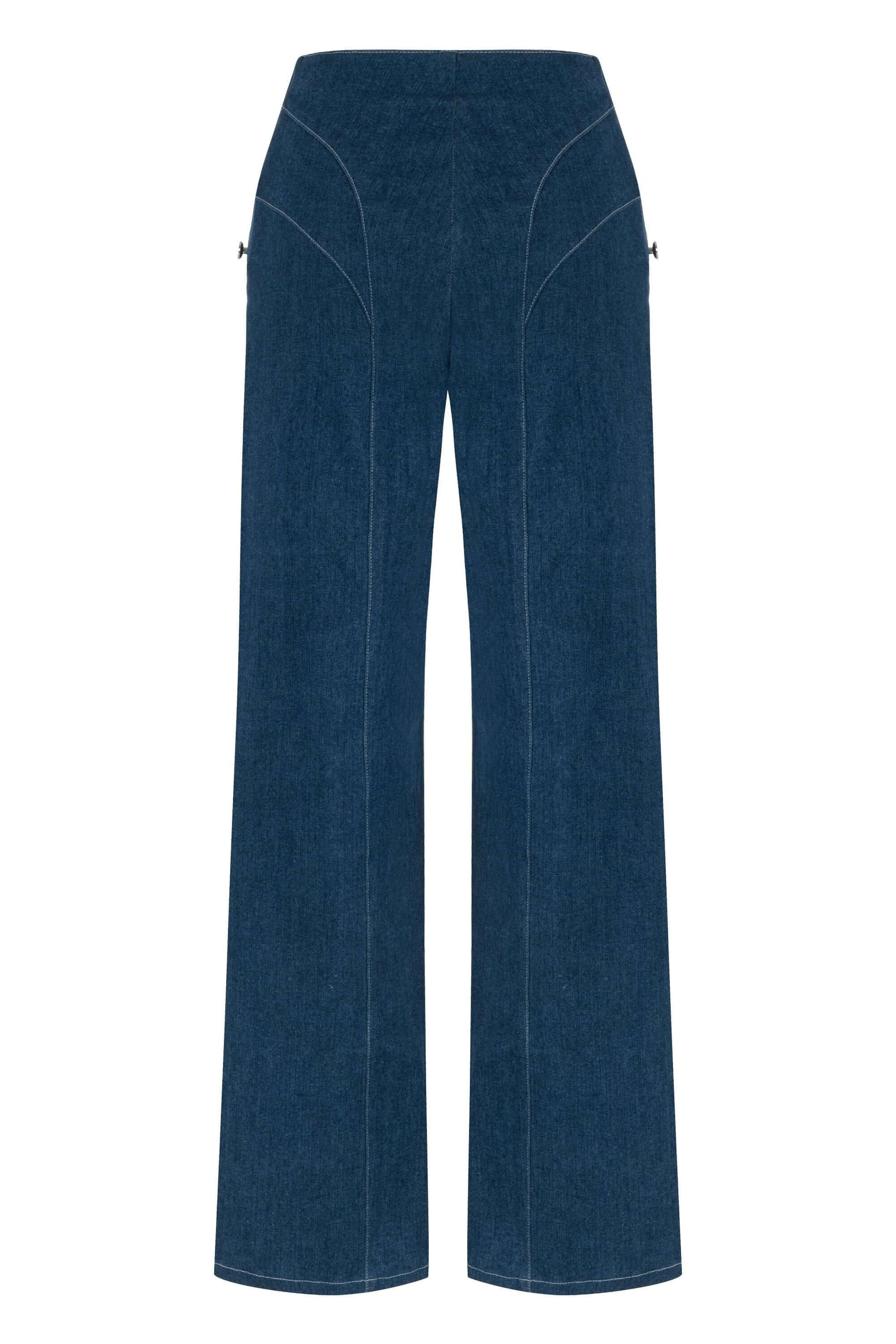 JENDUE Myla Denim Jean - Women's High-Waisted Wide Leg