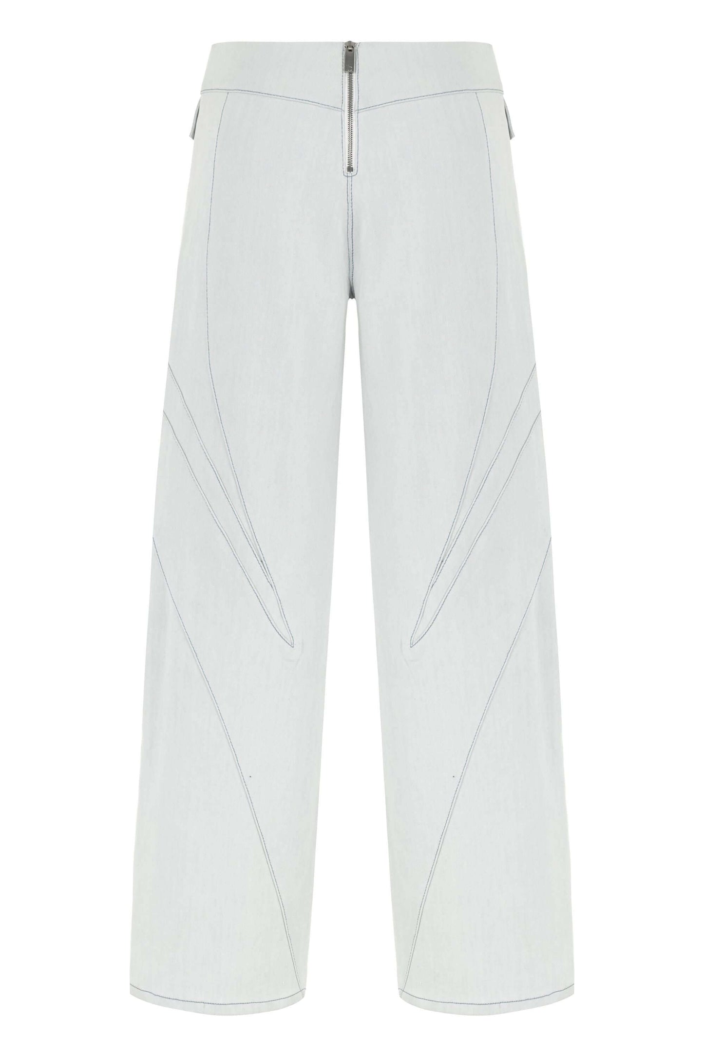 JENDUE Myla Light Denim Jean - Unique Cut-Outs & Wide Leg