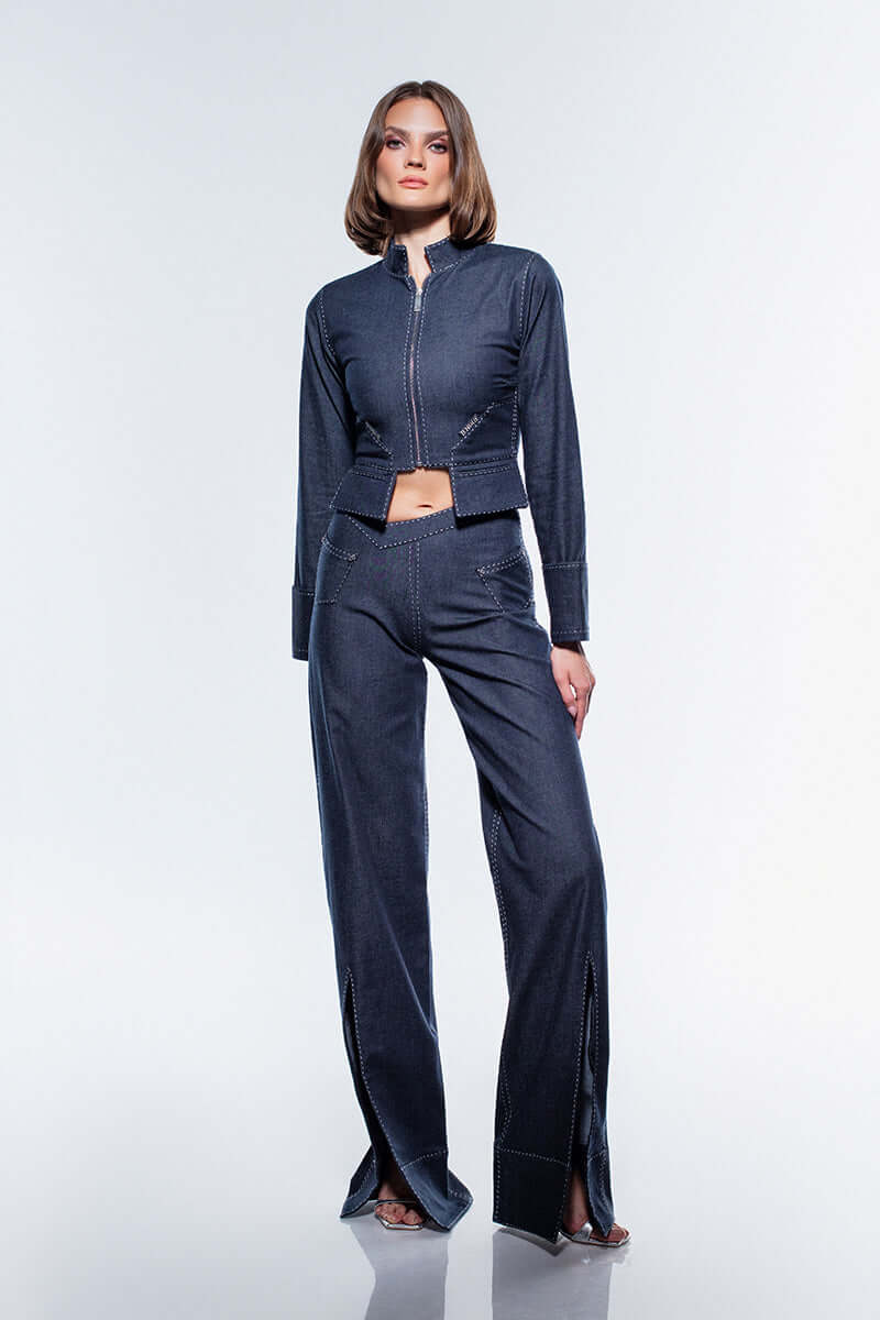JENDUE Noble Denim Jeans - Wide Leg